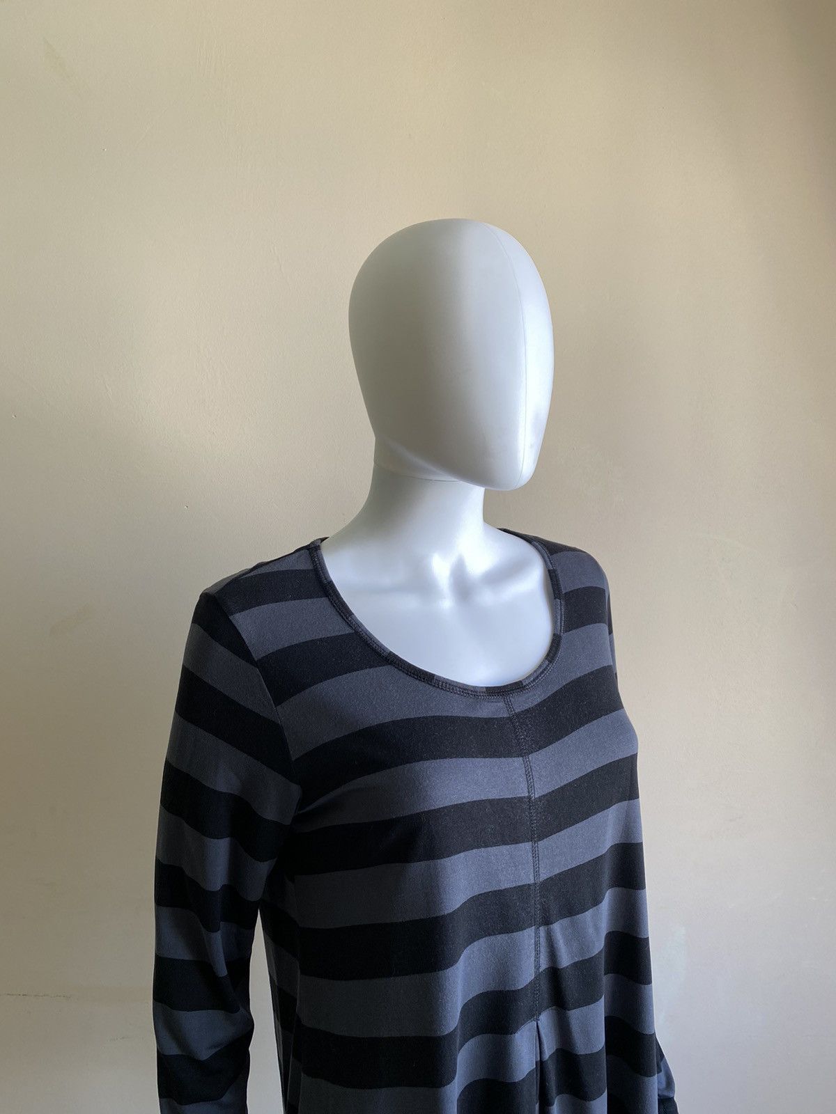 Gudrun Sjoden Gudrun Sjoden Womens Striped Black/Grey Long Sleeve Top Size M / US 6-8 / IT 42-44 - 3 Thumbnail
