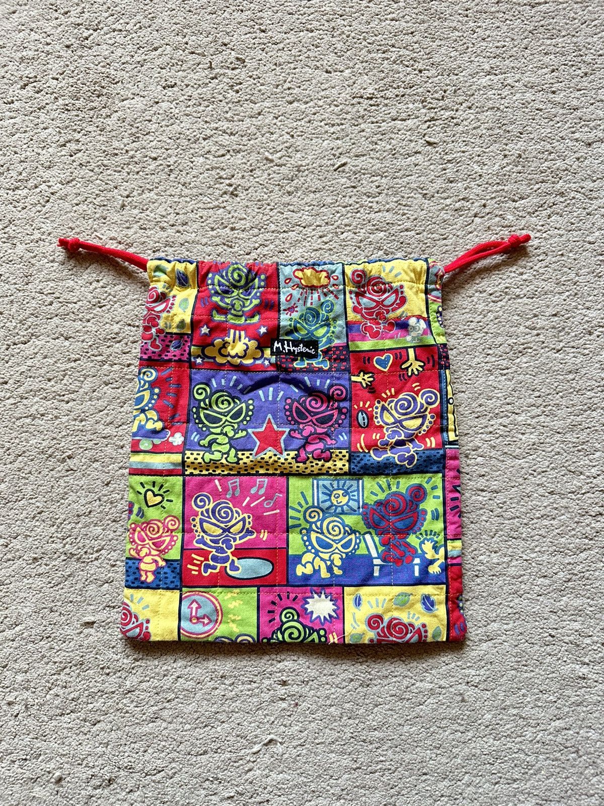 Hysteric Glamour 1990s Hysteric glamour Keith Harring Pop Art Drawstring Bag Size ONE SIZE - 1 Thumbnail