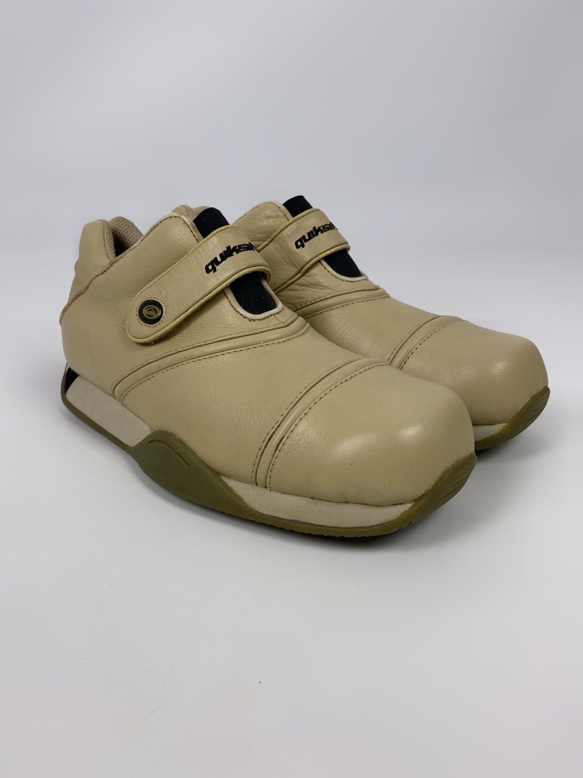 Quiksilver 2000’s Vintage Quiksiver Leather Velcro Slip On Sneakers Size US 8 / EU 41 - 2 Thumbnail