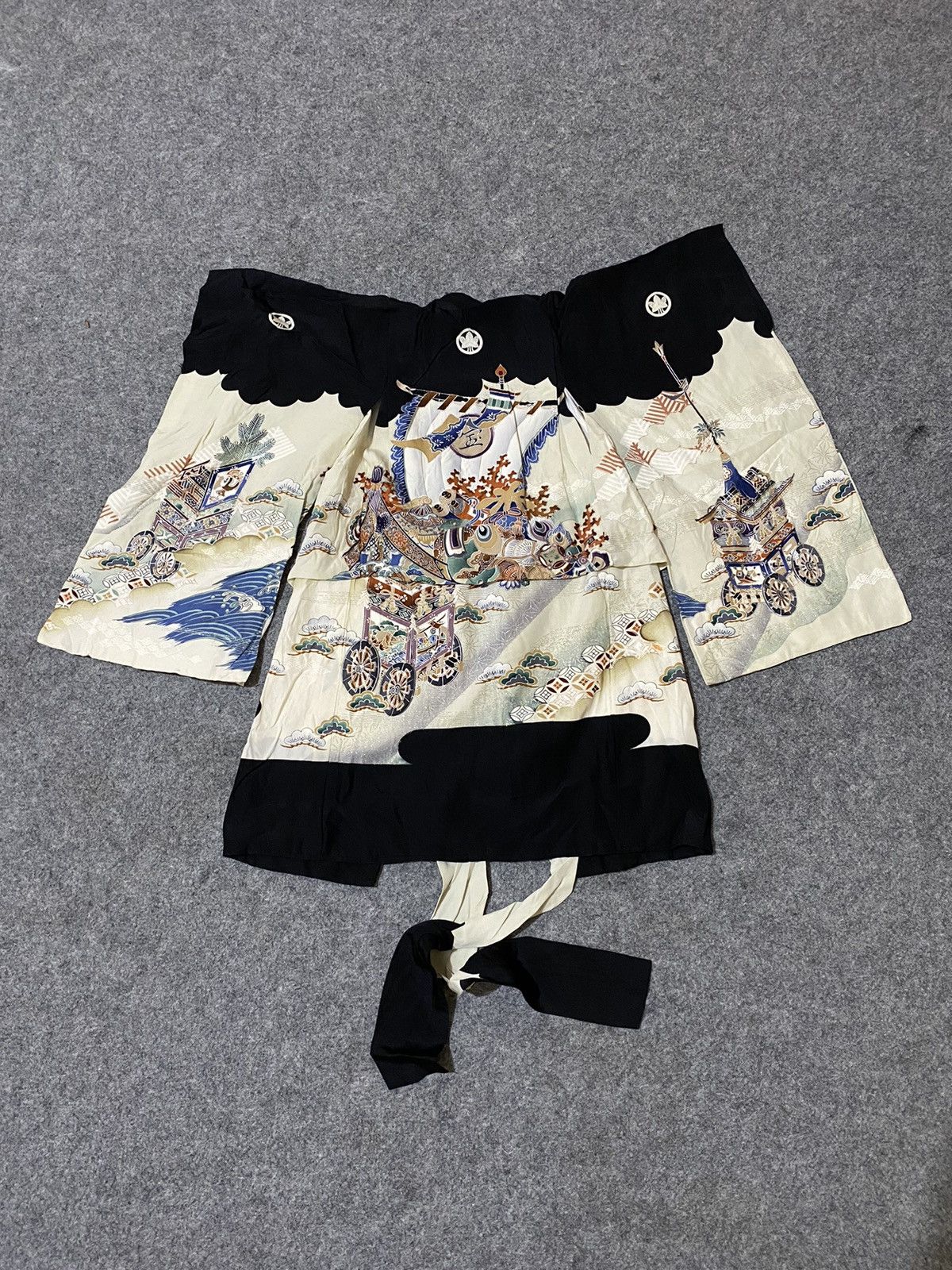 60s Vtg Rare Sukajan Kimono Classic Script