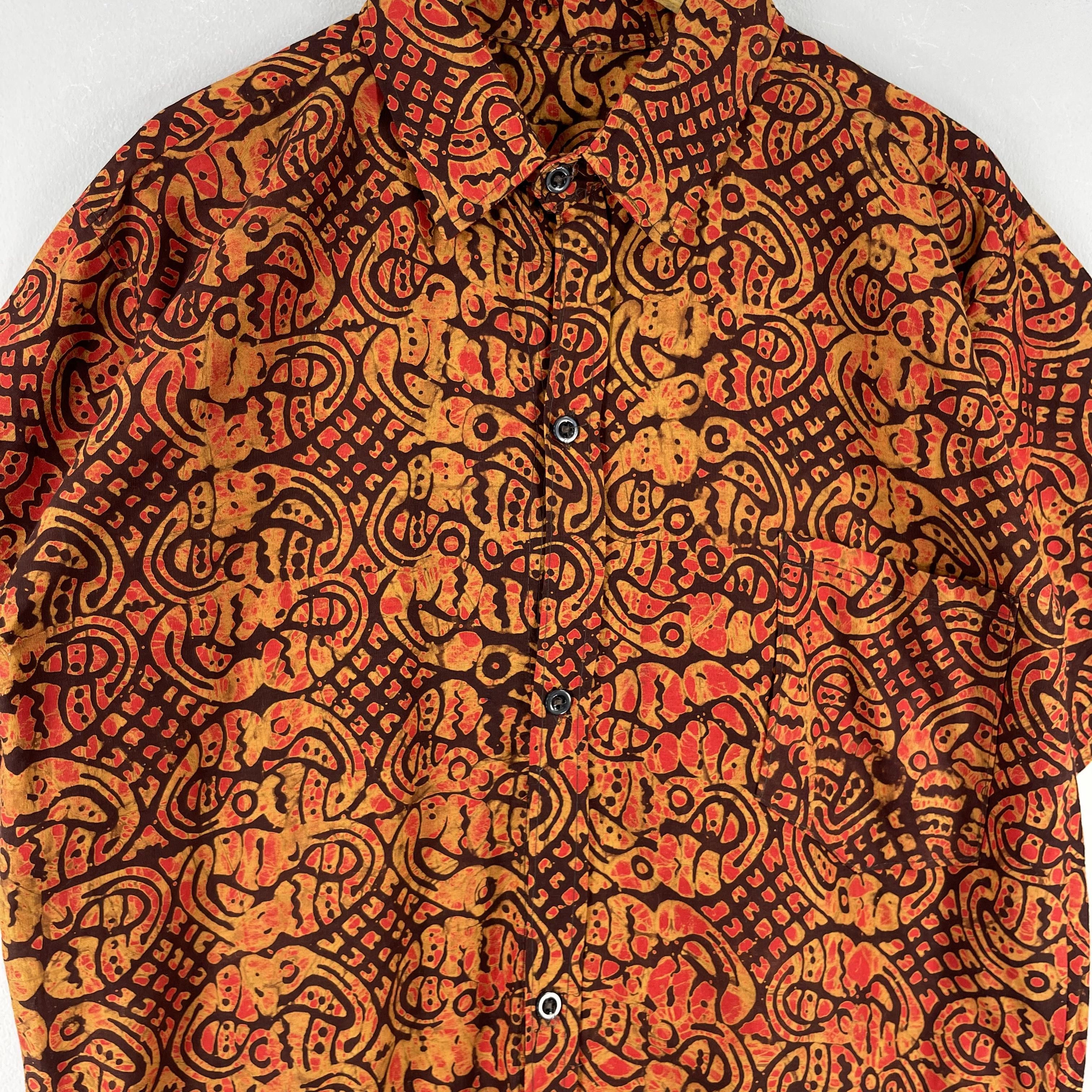 Japanese Brand Vintage 90's Abstract Psychobilly Pop Art Button Up Shirt Size US L / EU 52-54 / 3 - 2 Thumbnail