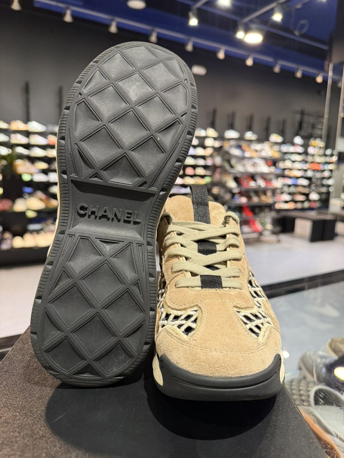 Chanel Size 9US/39EU - Chanel Suede Calfskin Embroidered CC Size US 9 / IT 39 - 9 Thumbnail
