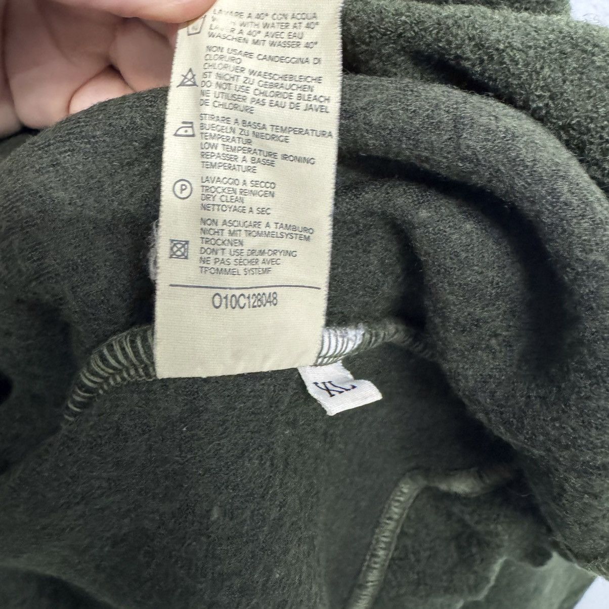 Stone Island Stone Island Wool Hoodie 90s Green Edge Patch Size US XL / EU 56 / 4 - 5 Thumbnail