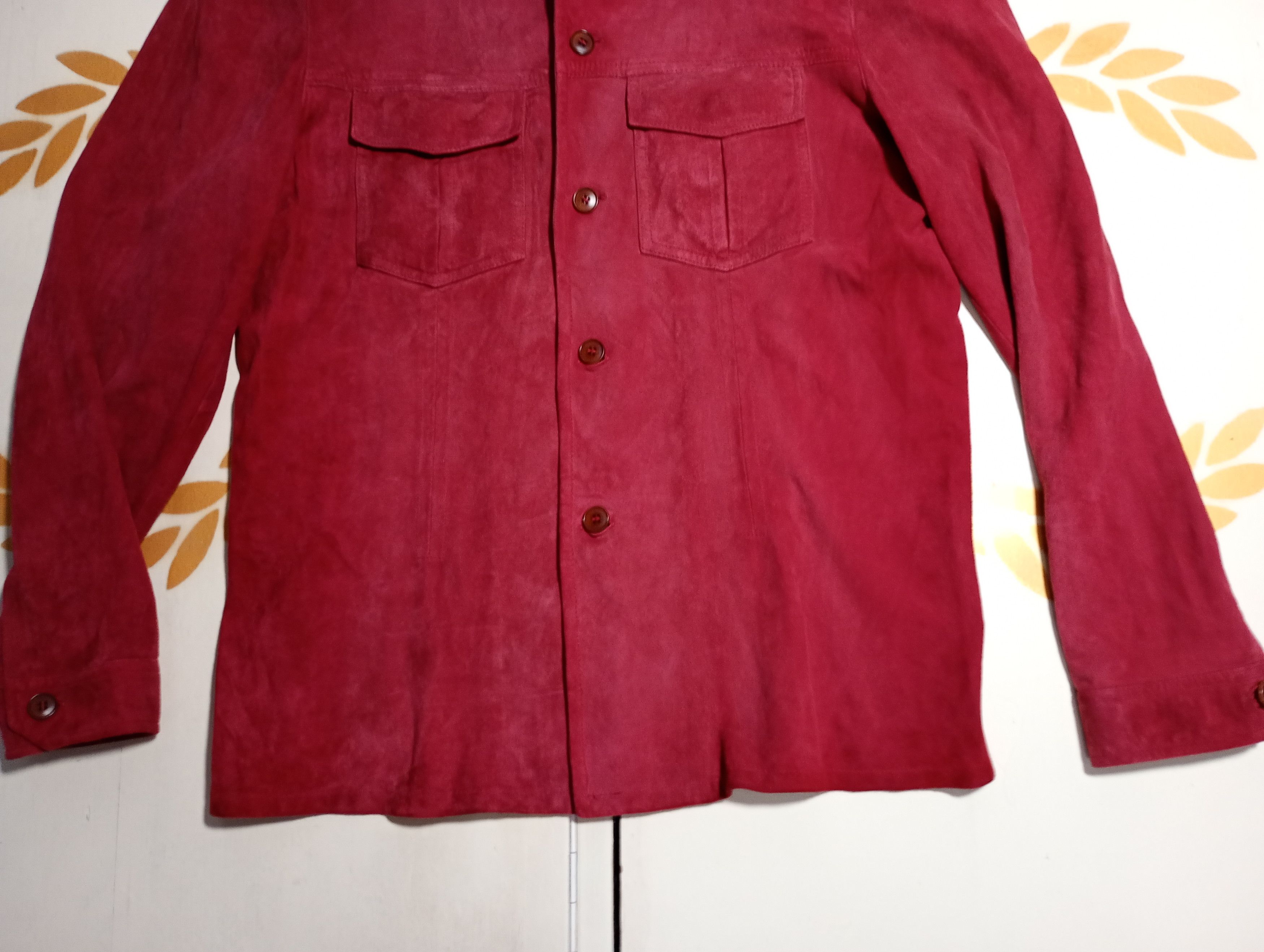 Hugo Boss Hugo Boss Italian Goat Suede Overshirt Size US M / EU 48-50 / 2 - 4 Thumbnail