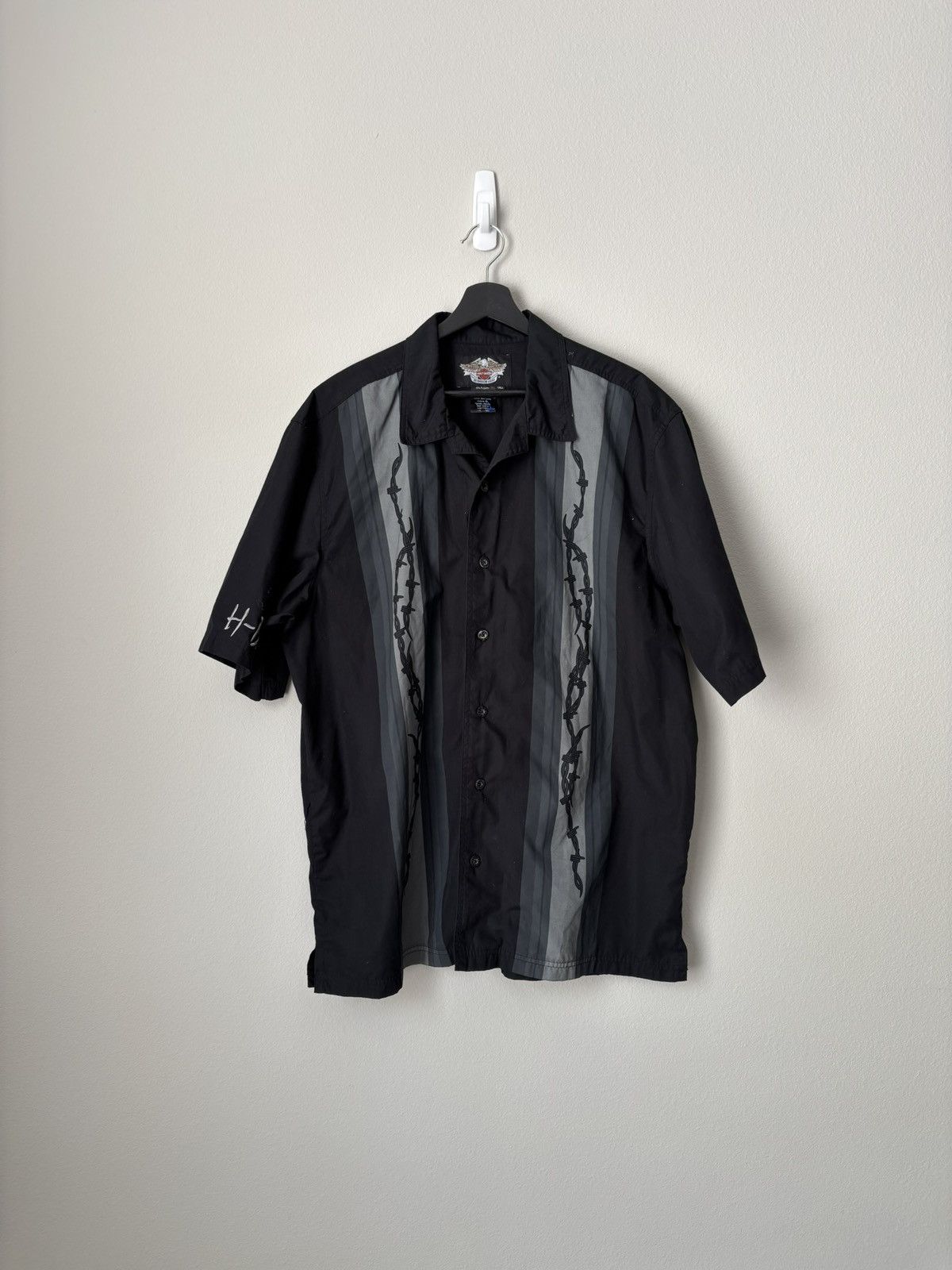 Harley Davidson Vintage Harley Davidson Short Sleeve Button Down Size US XL / EU 56 / 4 - 1 Thumbnail