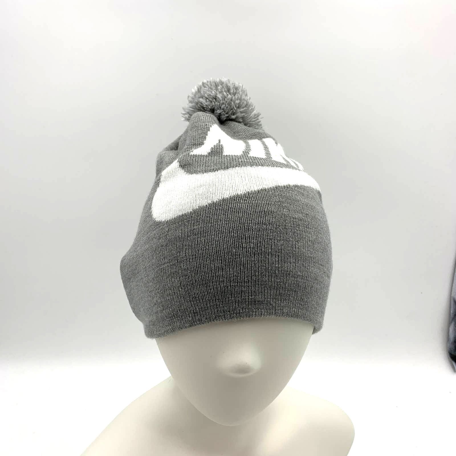 Nike Nike Logo Beanie Hat with Pompom Youth Size ONE SIZE - 2 Thumbnail