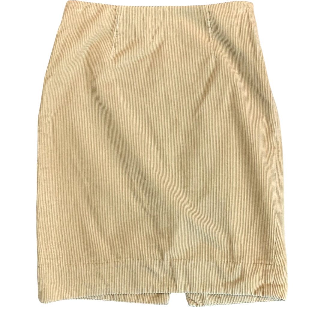 Anthropologie Anthropologie Maeve Beige Tan Corduroy Pencil Skirt 0 XS Size 25" / US 0 / IT 36 - 8 Thumbnail