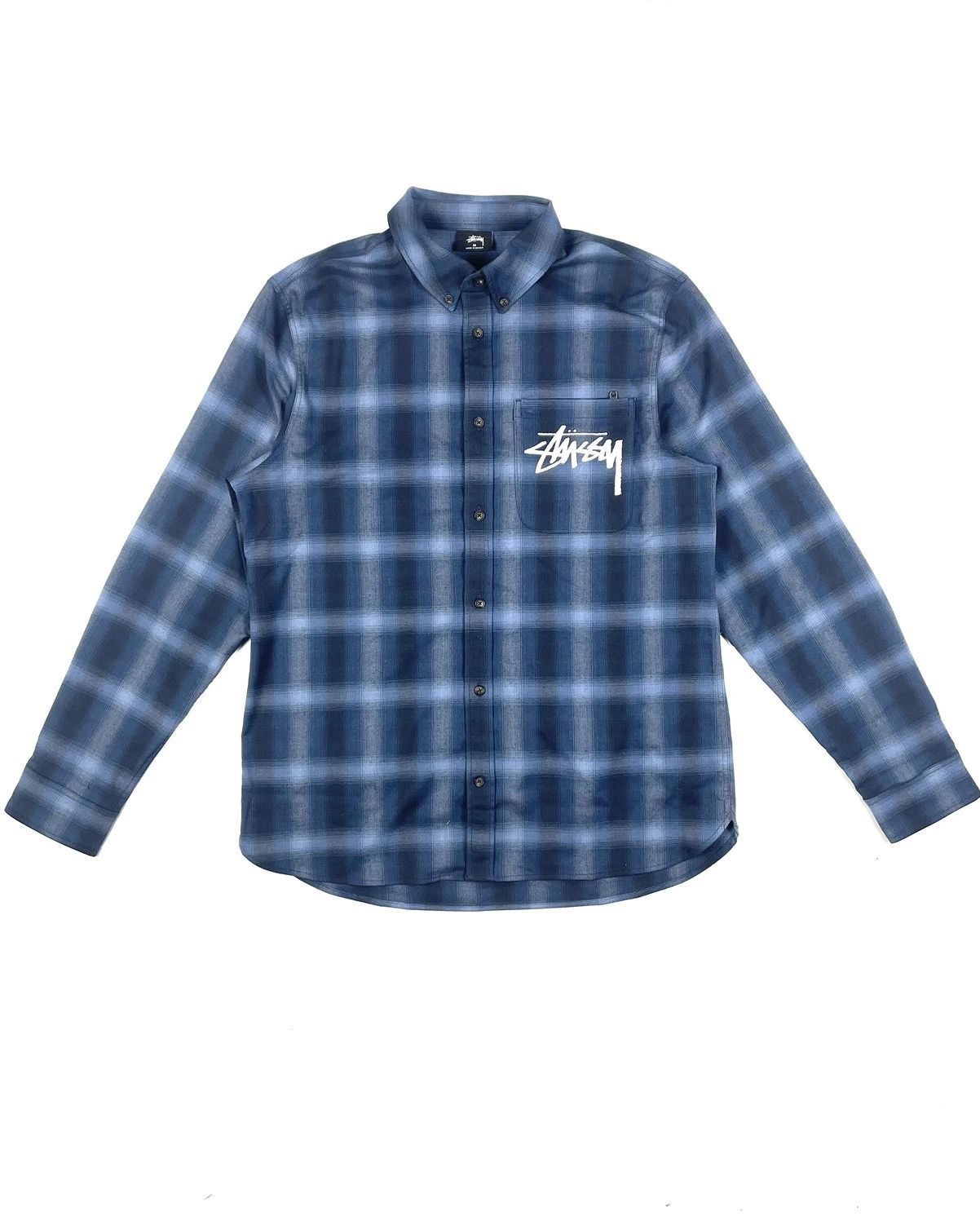 Stussy Stussy Ny Y2K Big Logo Plaid Shirt Size: M Size US L / EU 52-54 / 3 - 1 Thumbnail