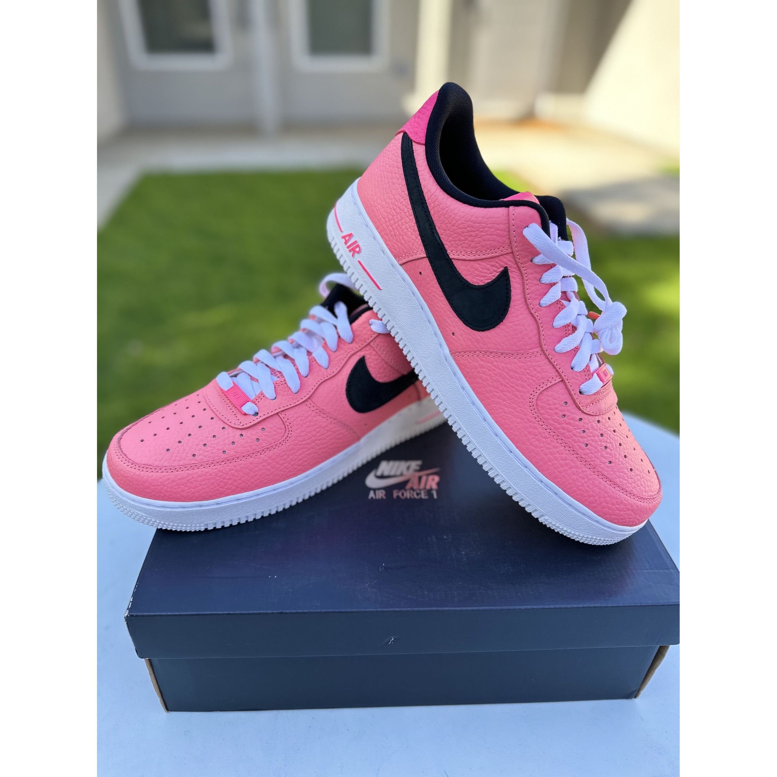 Nike Air Force 1 07 Pink/Black Sneakers Size 11.5