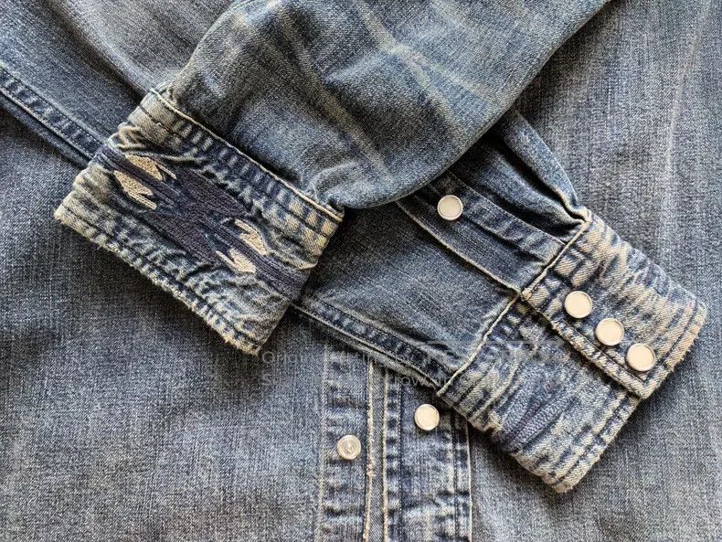 RRL Ralph Lauren RRL Ralph Lauren Embroidered denim shirt Size US M / EU 48-50 / 2 - 8 Thumbnail