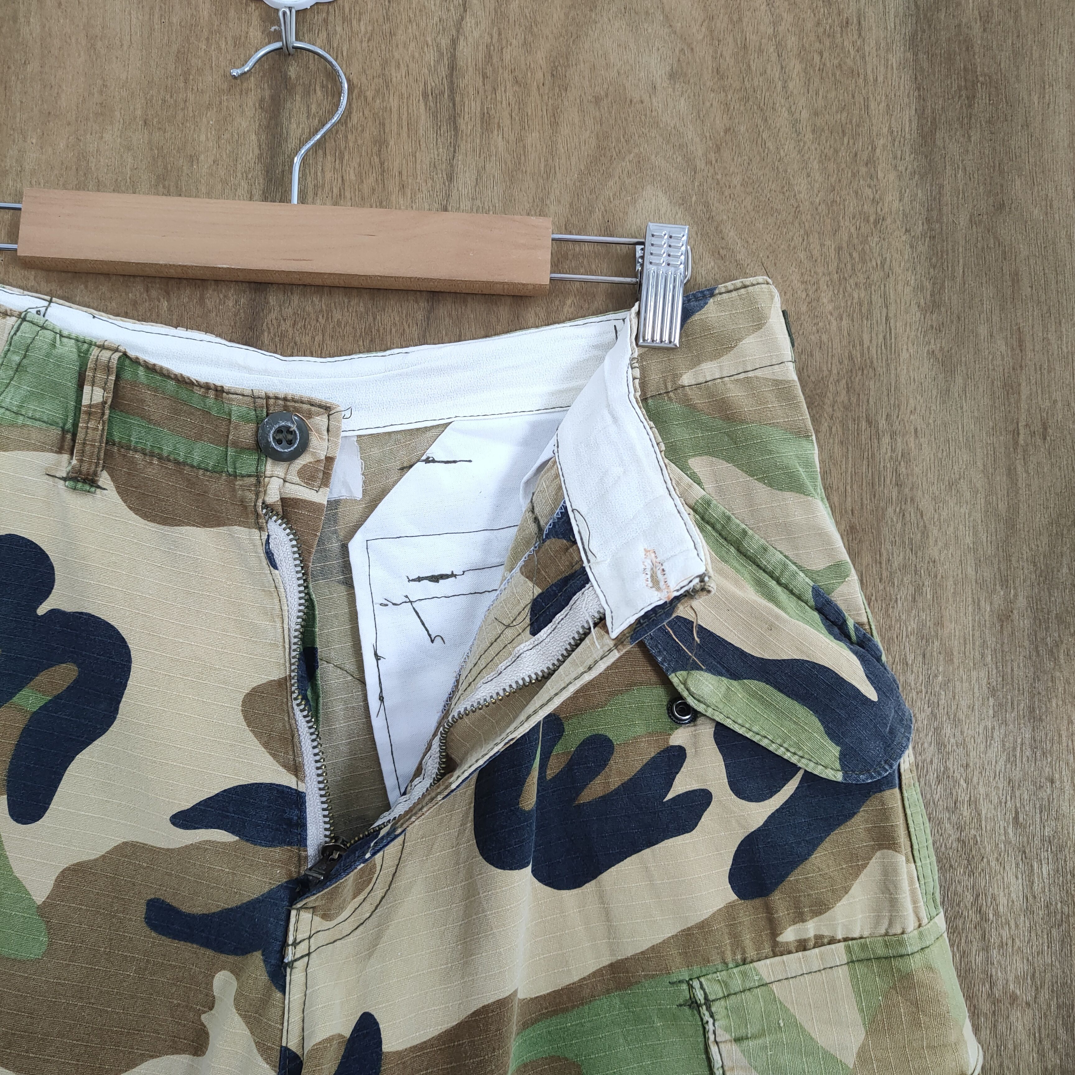 Vintage MILITARY CAMO CARGO PANTS Size US 30 / EU 46 - 12 Thumbnail