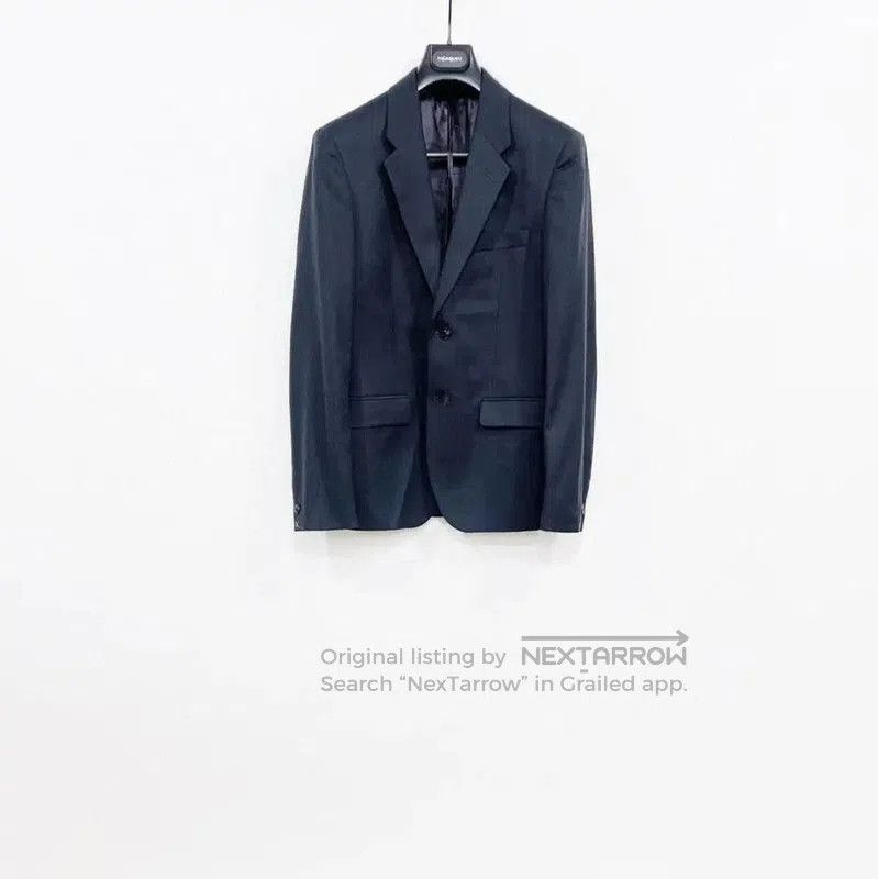 Versace Men's Navy Wool Blazer Jacket .