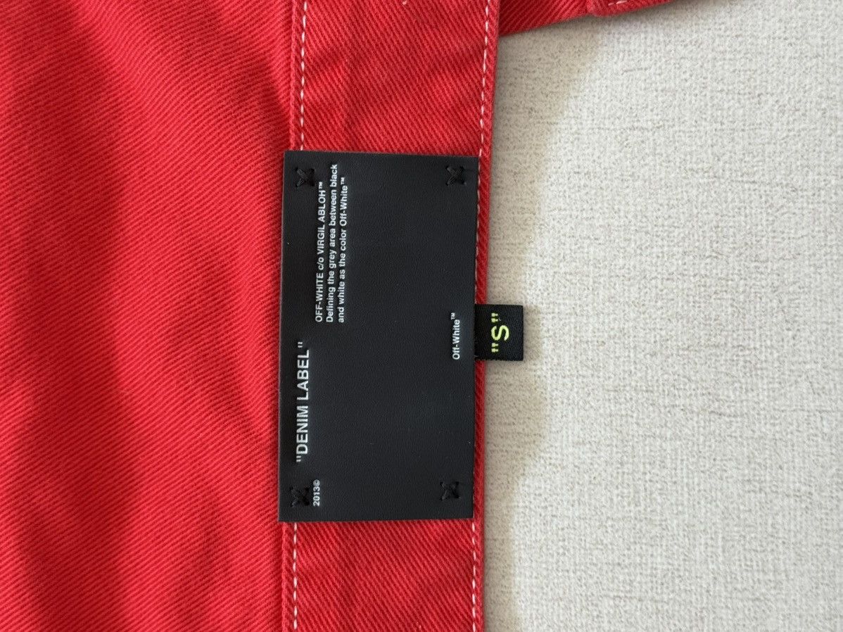 Off-White Off-White Red Denim Jacket Blue Skull Graphic Back Size US S / EU 44-46 / 1 - 10 Thumbnail