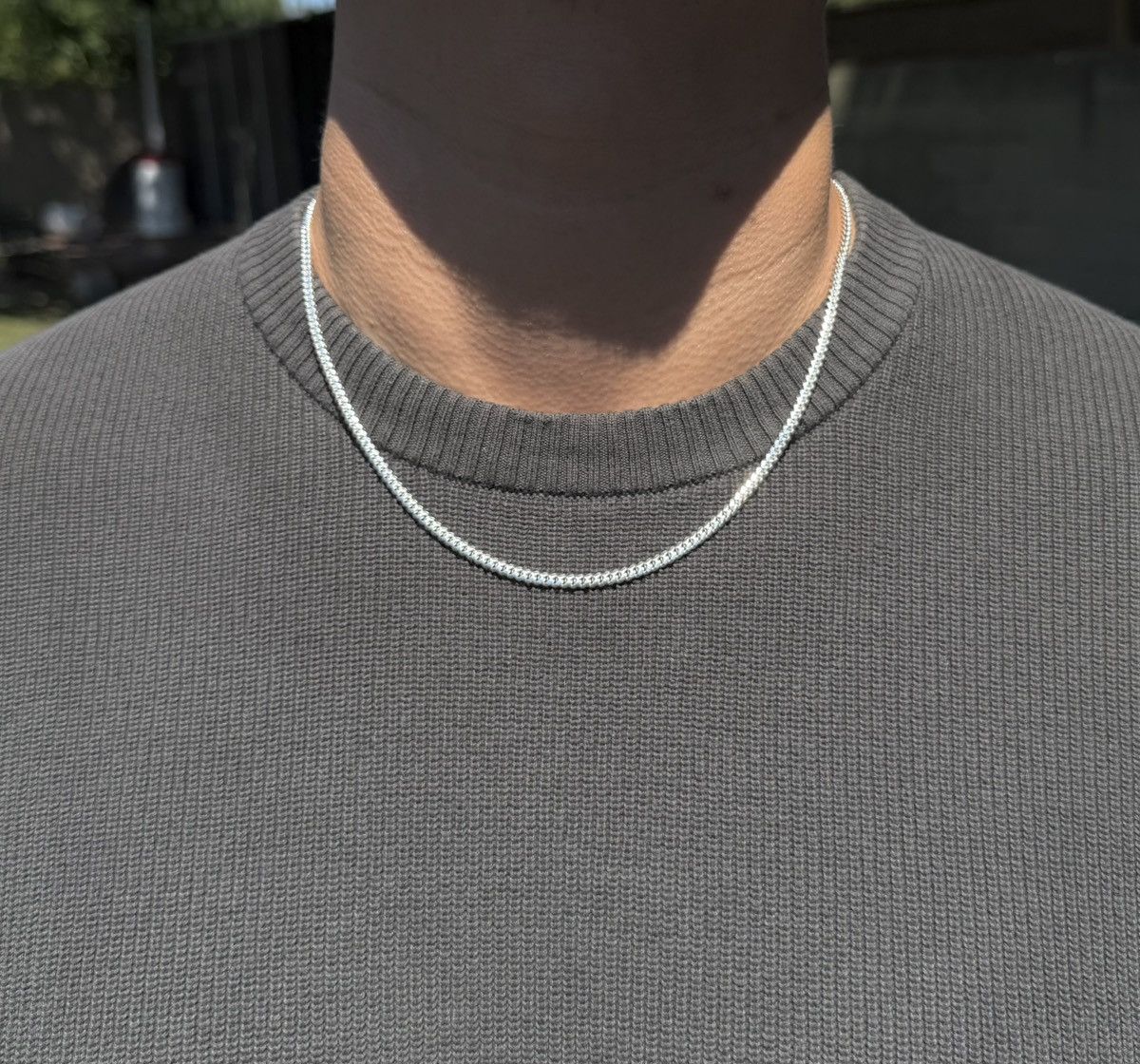 Sterling Silver Silver cuban link chain 20” Size ONE SIZE - 4 Thumbnail