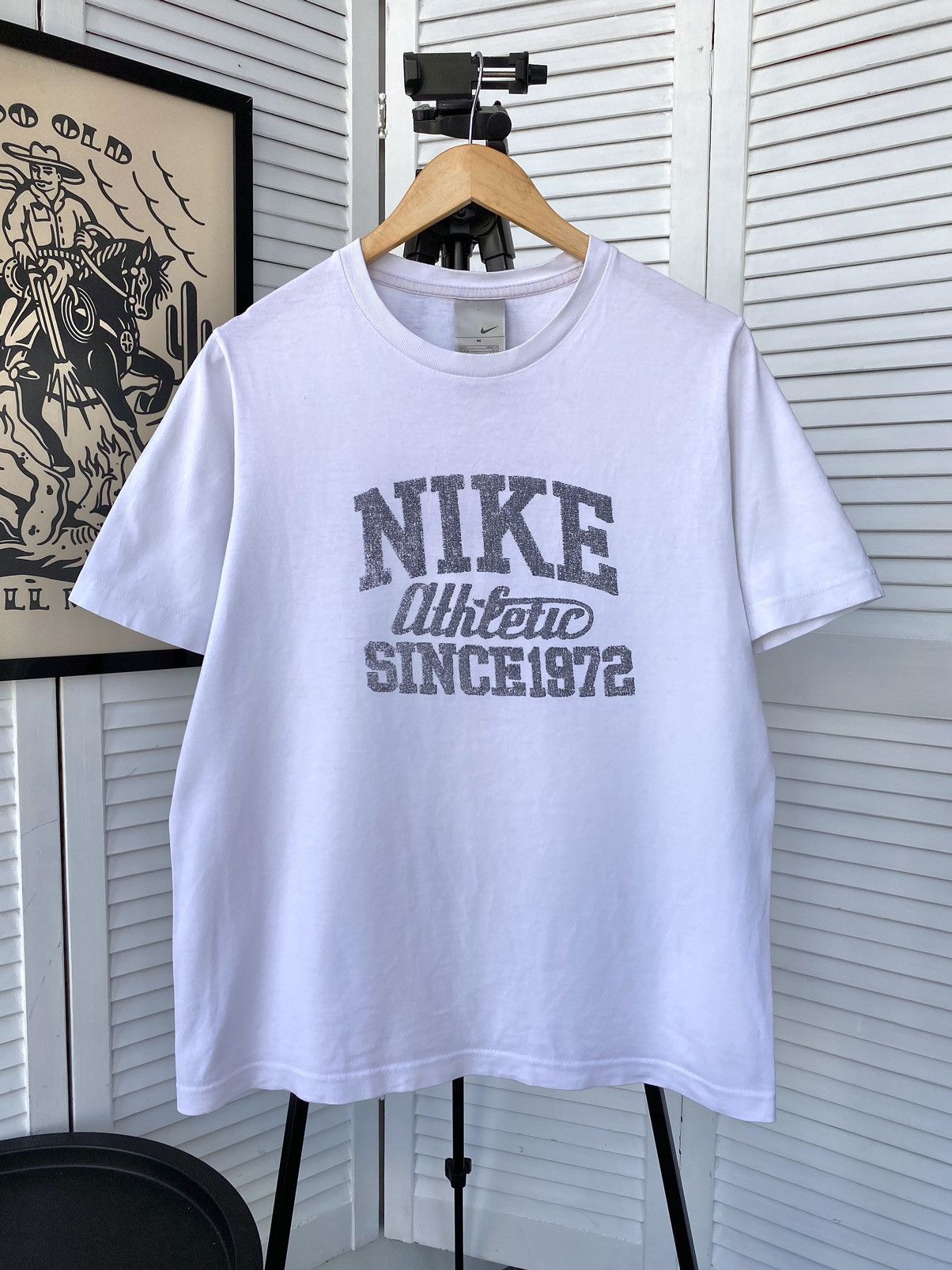 Nike × Vintage Nike Vintage Big Retro Logo Tee Shirt Y2K Size US M / EU 48-50 / 2 - 1 Thumbnail
