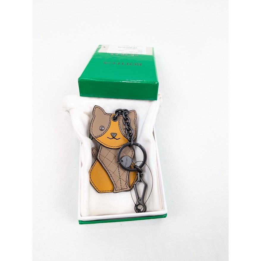 Bottega Veneta o1rshd1 Size: OS / Nappa Intrecciato Keyring in Orange/Brown Size ONE SIZE - 12 Thumbnail