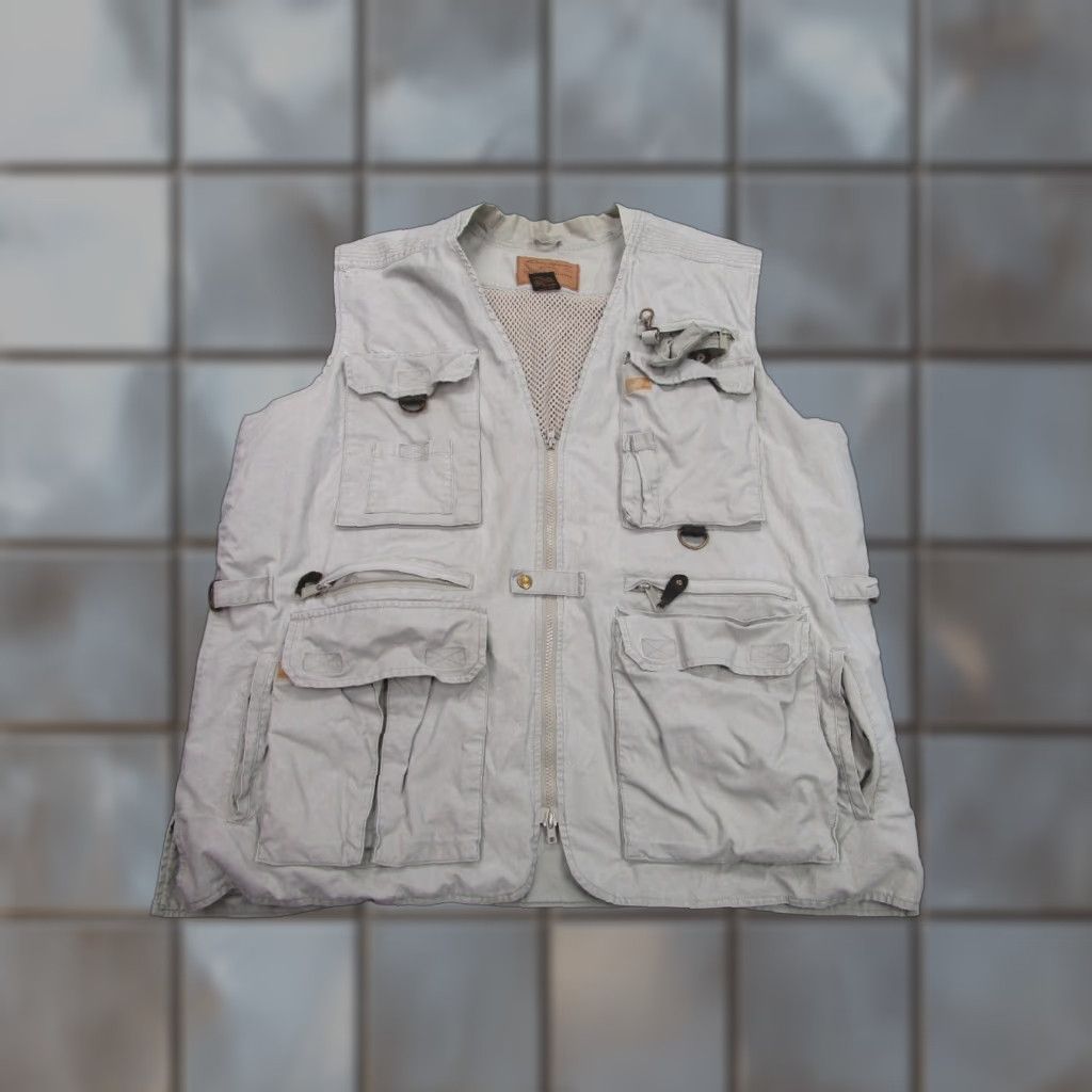 Eddie Bauer VINTAGE Eddie Bauer Vest Mens XL Cargo Outdoor Hike Hunt Camp Beige 90s Mens Size US XL / EU 56 / 4 - 1 Thumbnail