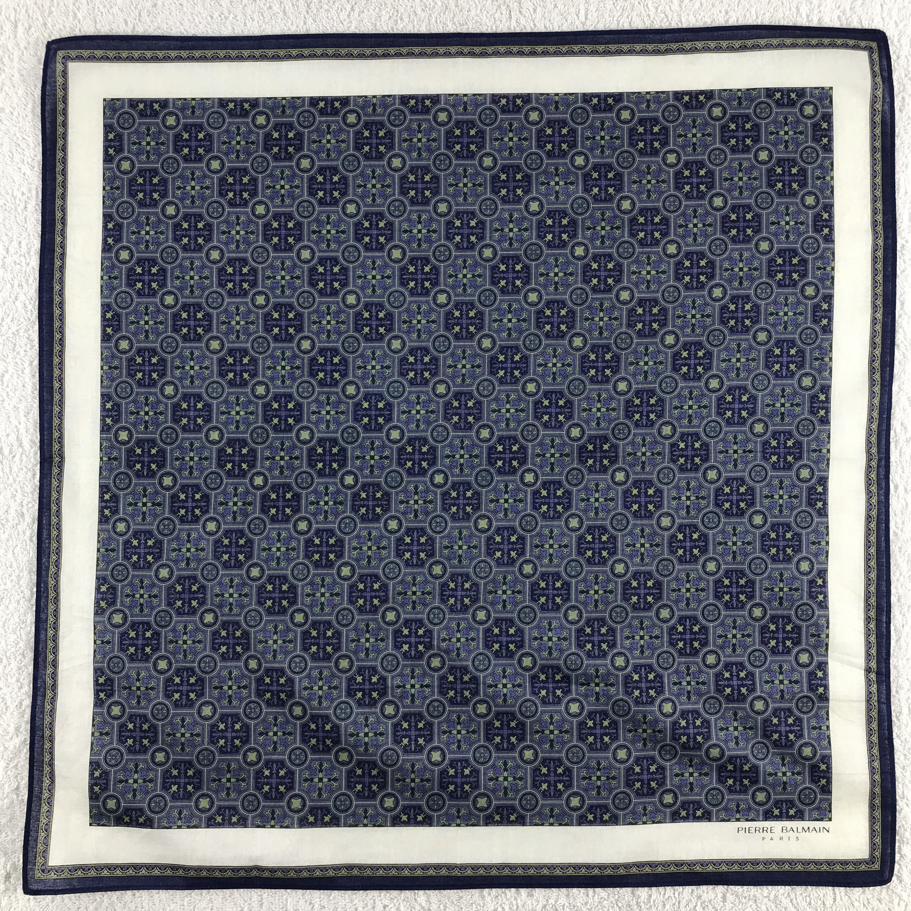 Pierre Balmain × Vintage Pierre Balmain Bandana / Handkerchief / Neckerchief - S260 Size ONE SIZE - 1 Thumbnail