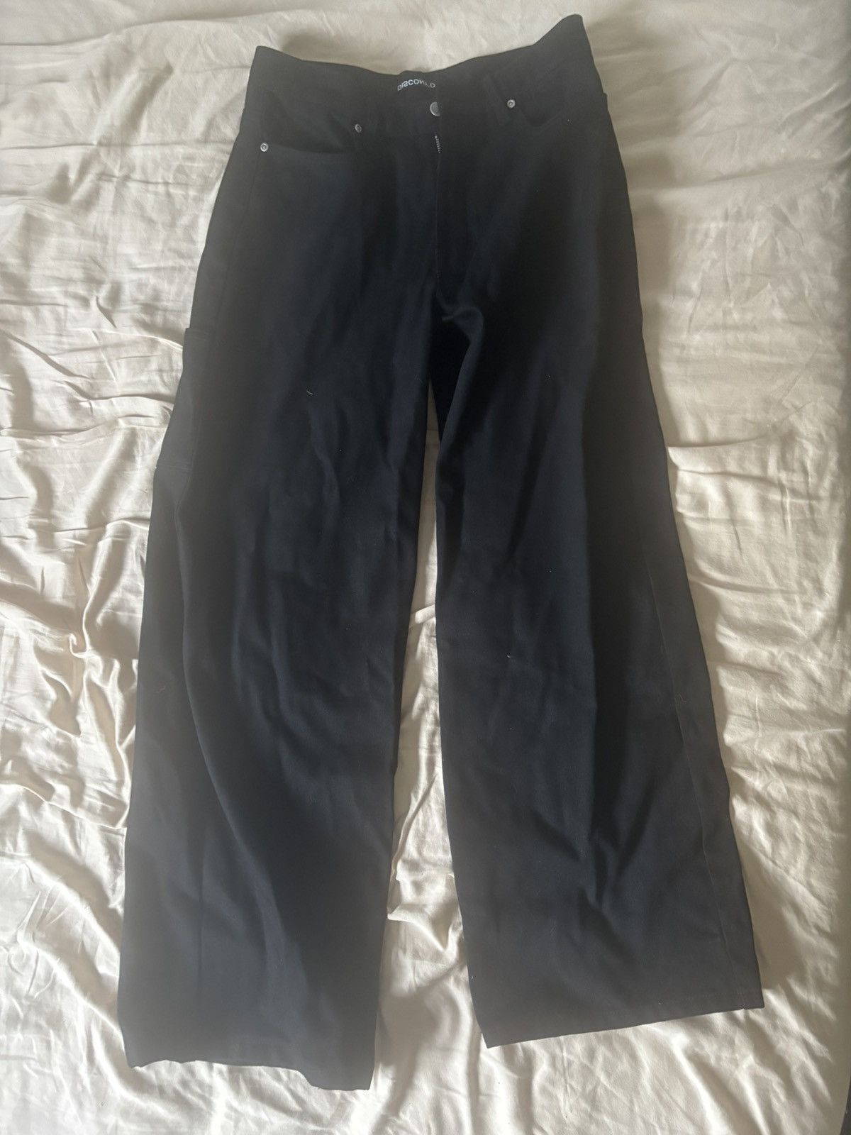 Other Discont’d Jet Black Baggy Denim Size US 30 / EU 46 - 1 Thumbnail