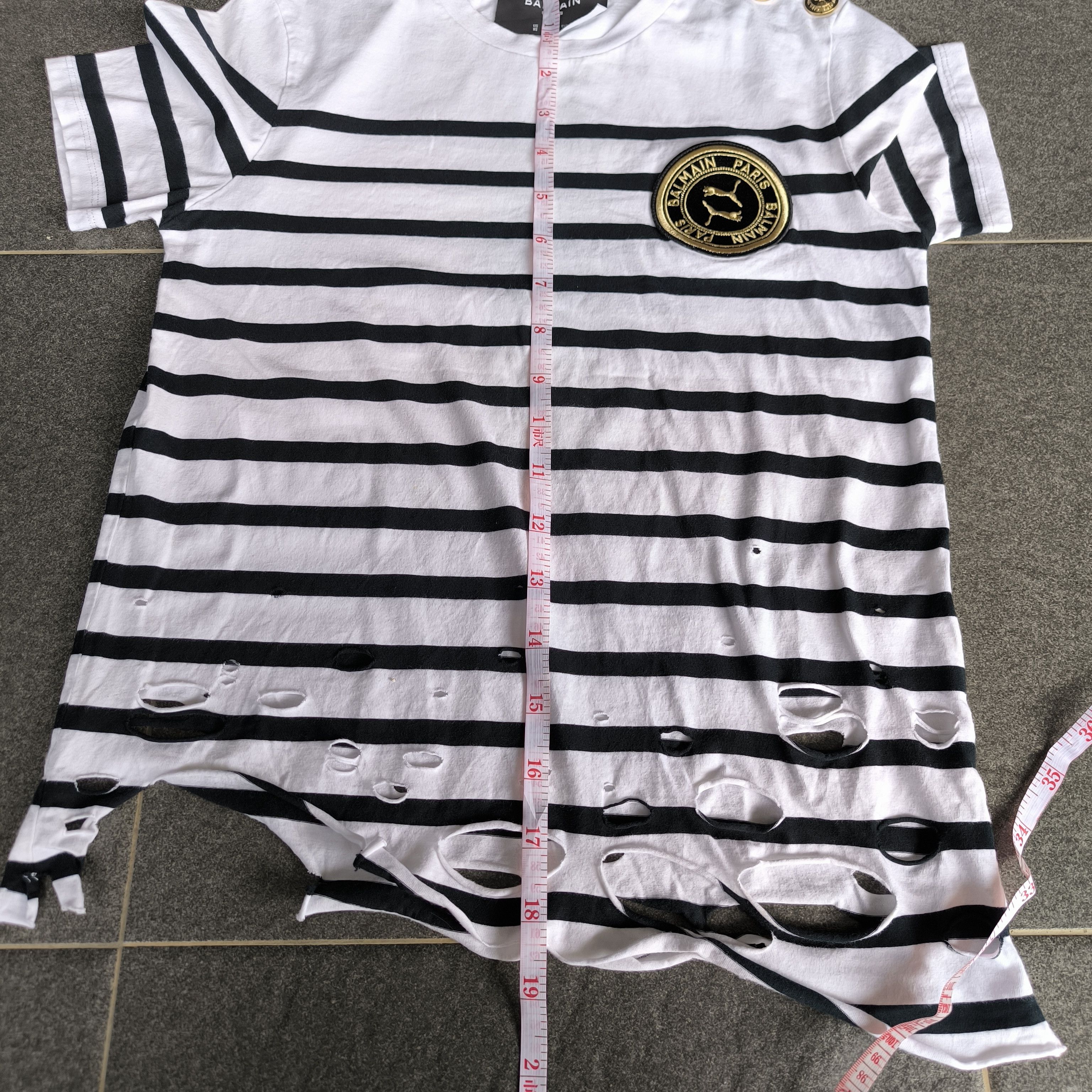 Balmain Balmain x puma disstresed tshirt Size XS / US 0-2 / IT 36-38 - 11 Thumbnail