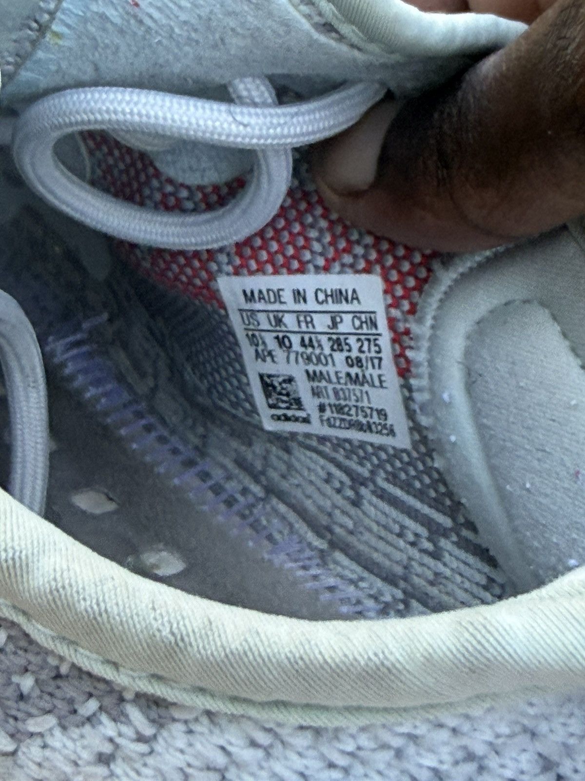 Adidas Adidas Yeezy Boost 350 V2 Blue Tint 2017 Size US 10.5 / EU 43-44 - 7 Thumbnail