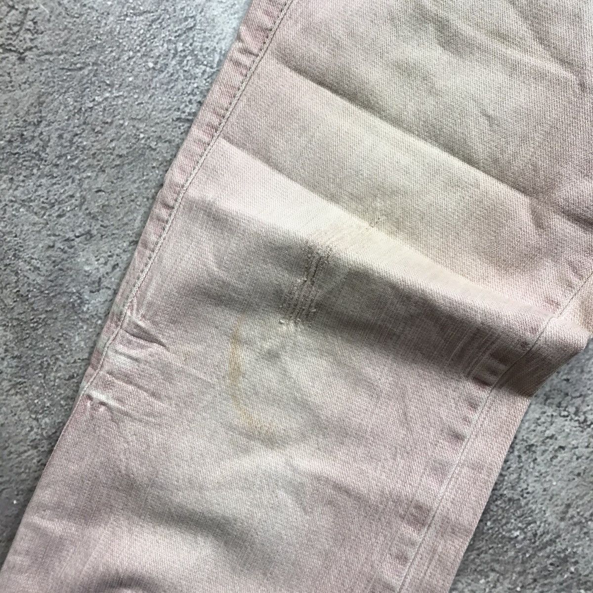 Vintage Vintage 90s Distressed Baggy Jeans Grunge Thrashed Dark 31 Size 31" - 3 Thumbnail
