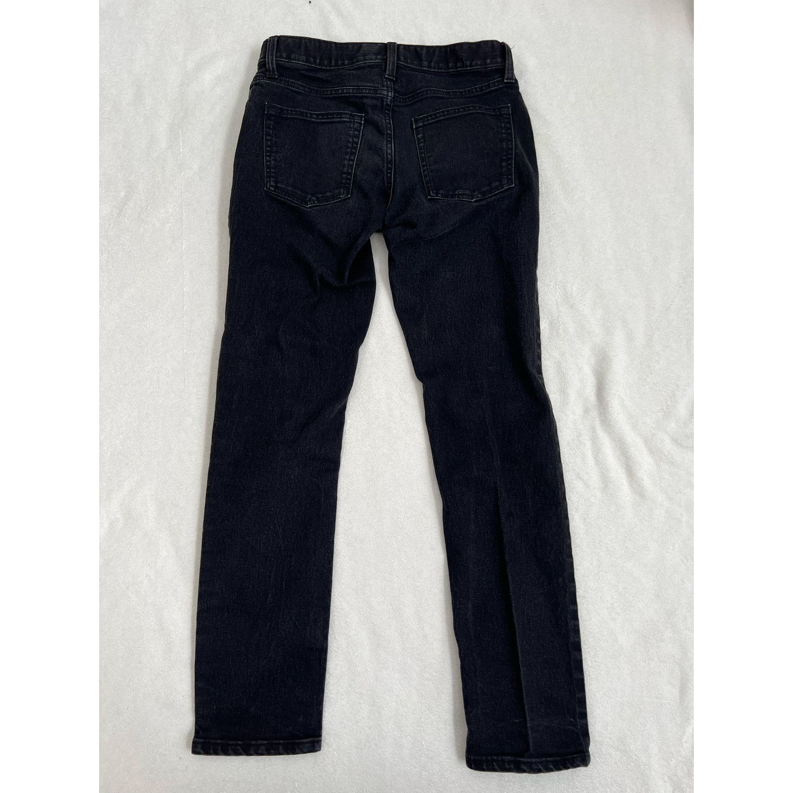Old Navy Old Navy Mid Rise Skinny Built In Flex Black Jeans 28x30 Size 28" / US 6 / IT 42 - 4 Thumbnail