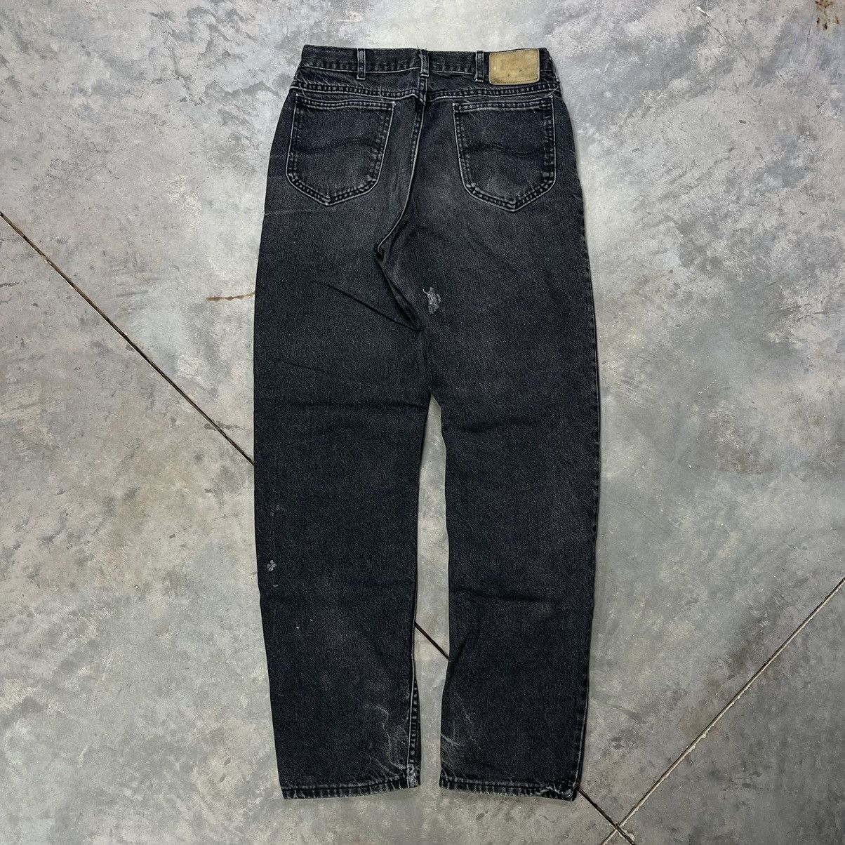 Lee × Vintage Vintage Lee Straight Leg Jeans Faded Black Denim 80s Size US 30 / EU 46 - 1 Thumbnail