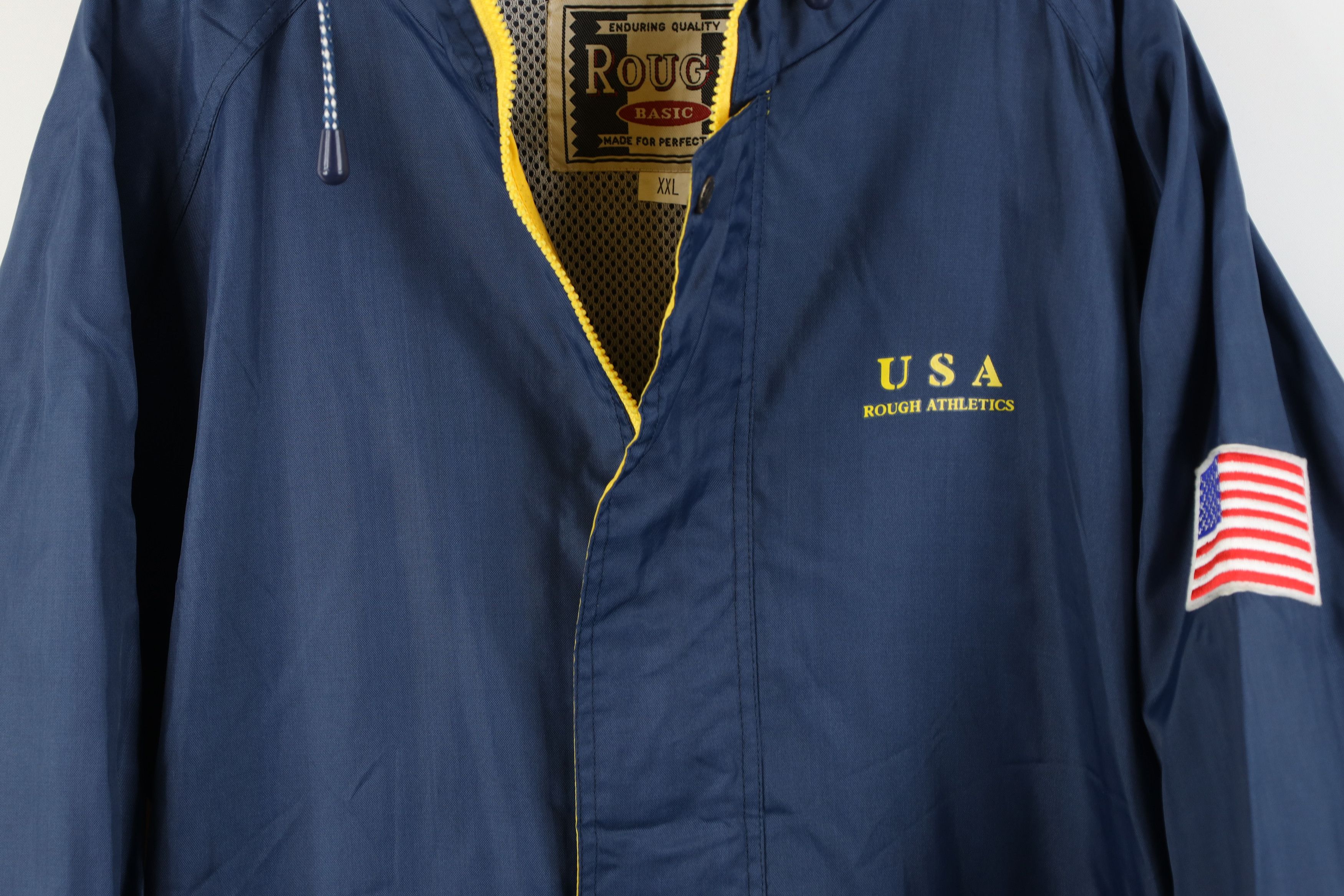 Vintage Vintage 90s Streetwear Athletics Hooded Windbreaker Jacket Size US XXL / EU 58 / 5 - 3 Thumbnail