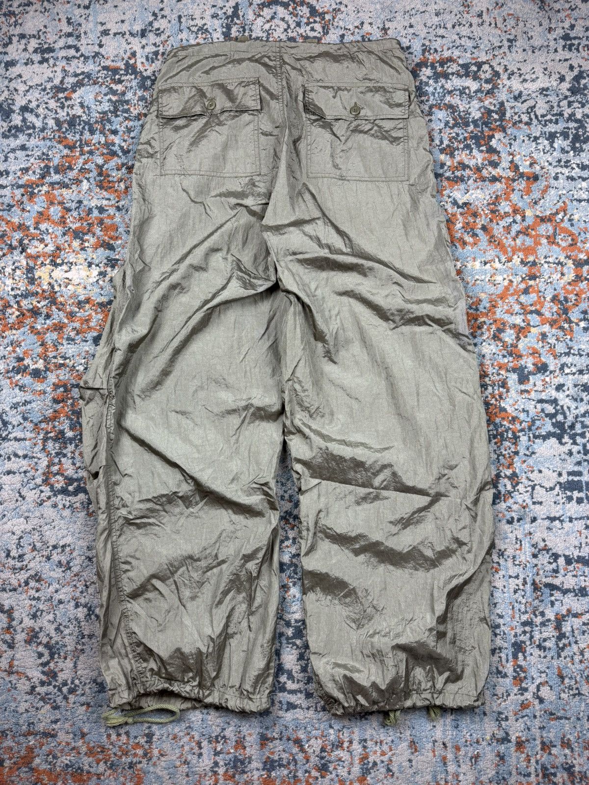 Japanese Brand × Vintage Vintage y2k military style parachute ultra baggy pants Size US 28 / EU 44 - 2 Thumbnail