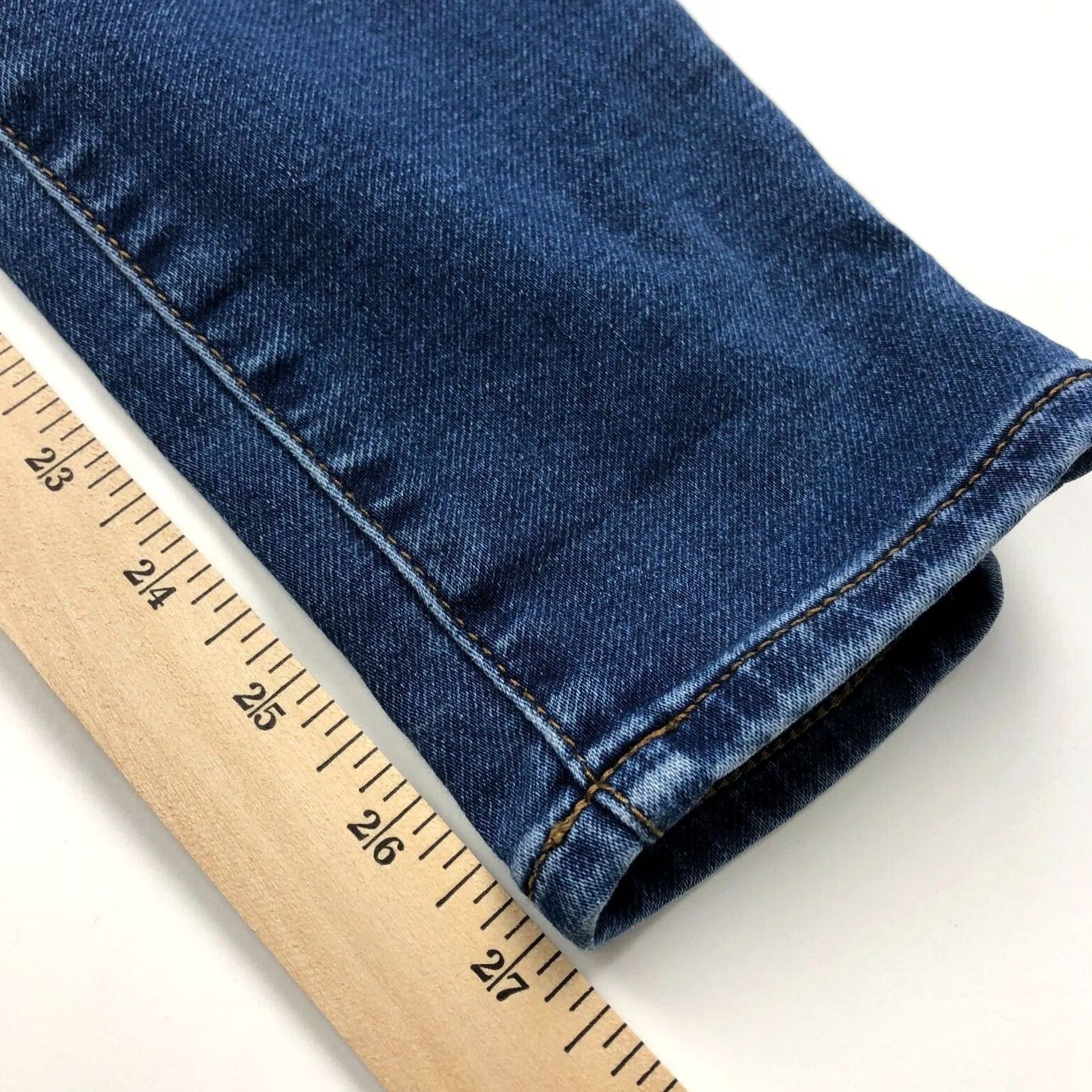 J.Crew VINTAGE J.CREW Skinny Jeans 28 Tag 27L Stretch Denim Women Regular Waist 28 Inseam 27 Width Blue 27 28 Stretch Jeans Size 27" / US 4 / IT 40 - 4 Thumbnail
