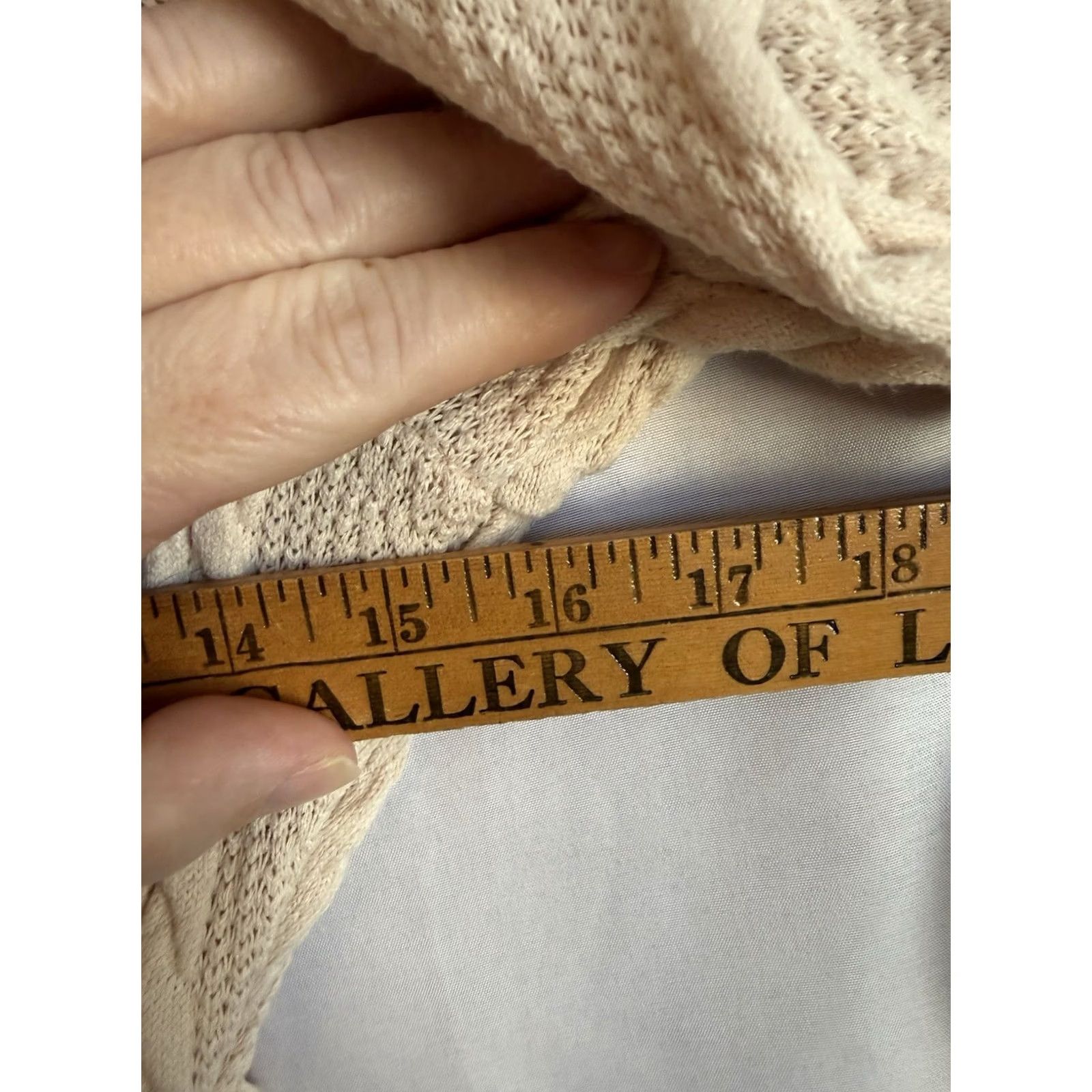 Vintage Cream Dressfo Womens 6 New With Tag Ivory Plaid Henley Long Sleeve Wool/ Cotton Blend Sweater pullover Preppy Academia Womens Size M / US 6-8 / IT 42-44 - 5 Thumbnail