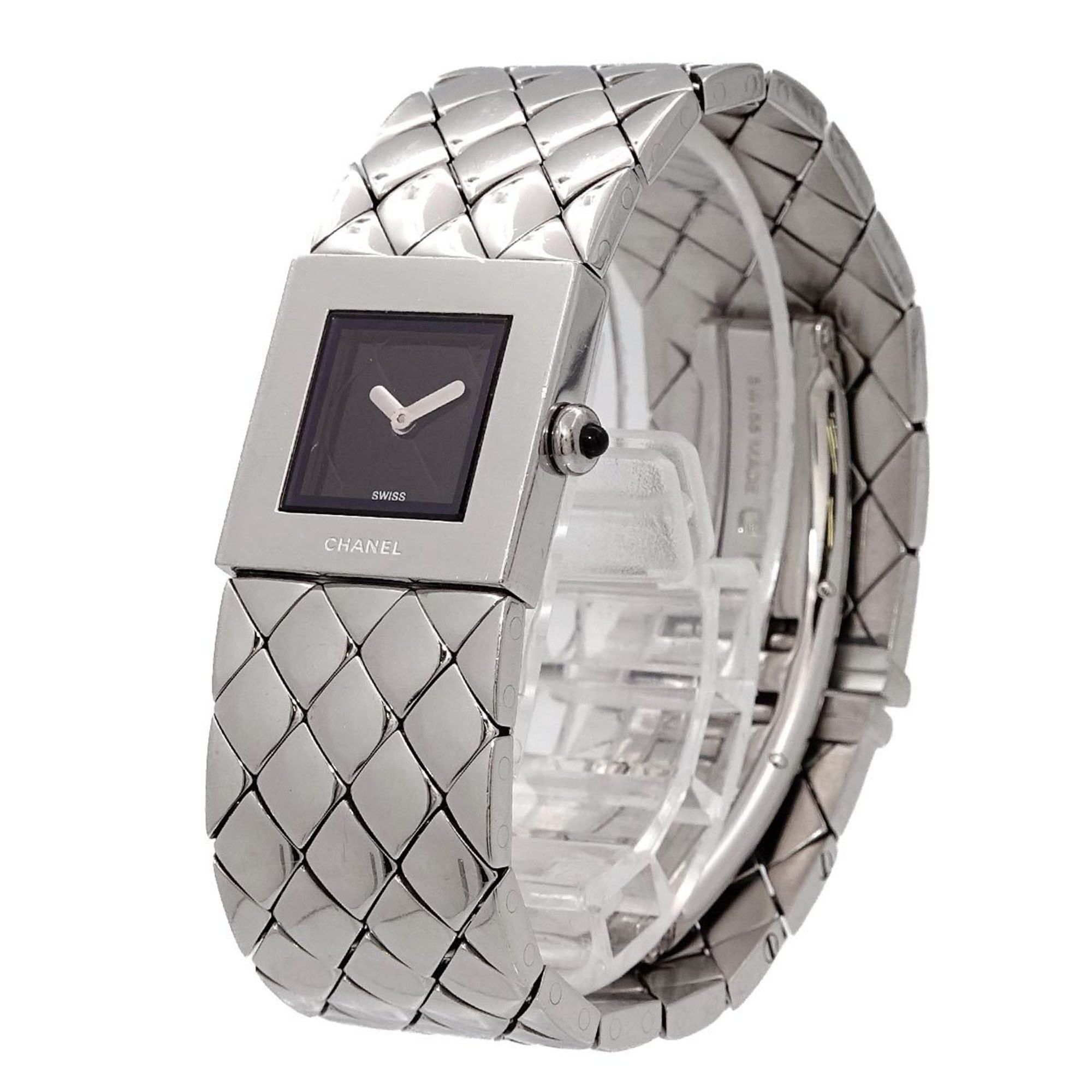 Chanel Matelasse H0009 Ladies' Watch Black Quartz, Women's