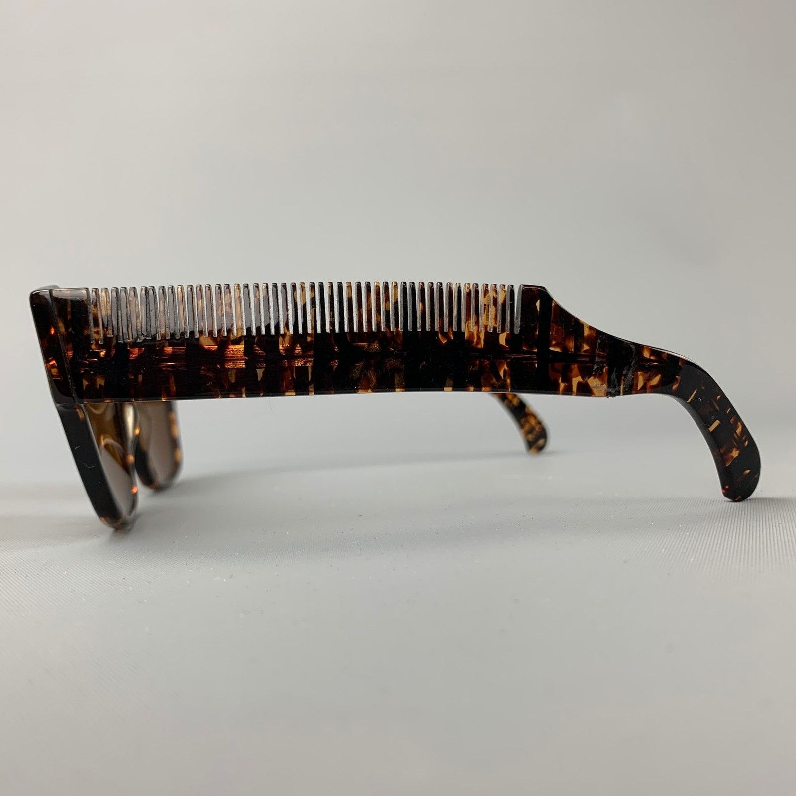 Moschino MOSCHINO by PERSOL Tortoiseshell Acetate Brown Sunglasses Size ONE SIZE - 4 Thumbnail