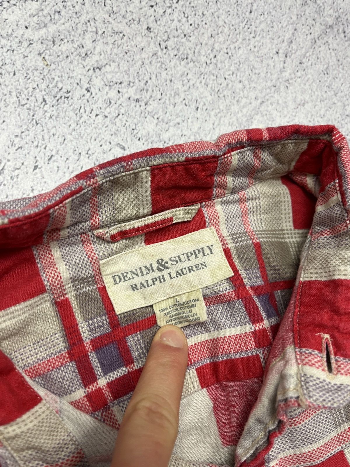 Polo Ralph Lauren Denim Supply Ralph Lauren Plaid Vintage Button Up Shirt Size US L / EU 52-54 / 3 - 6 Thumbnail