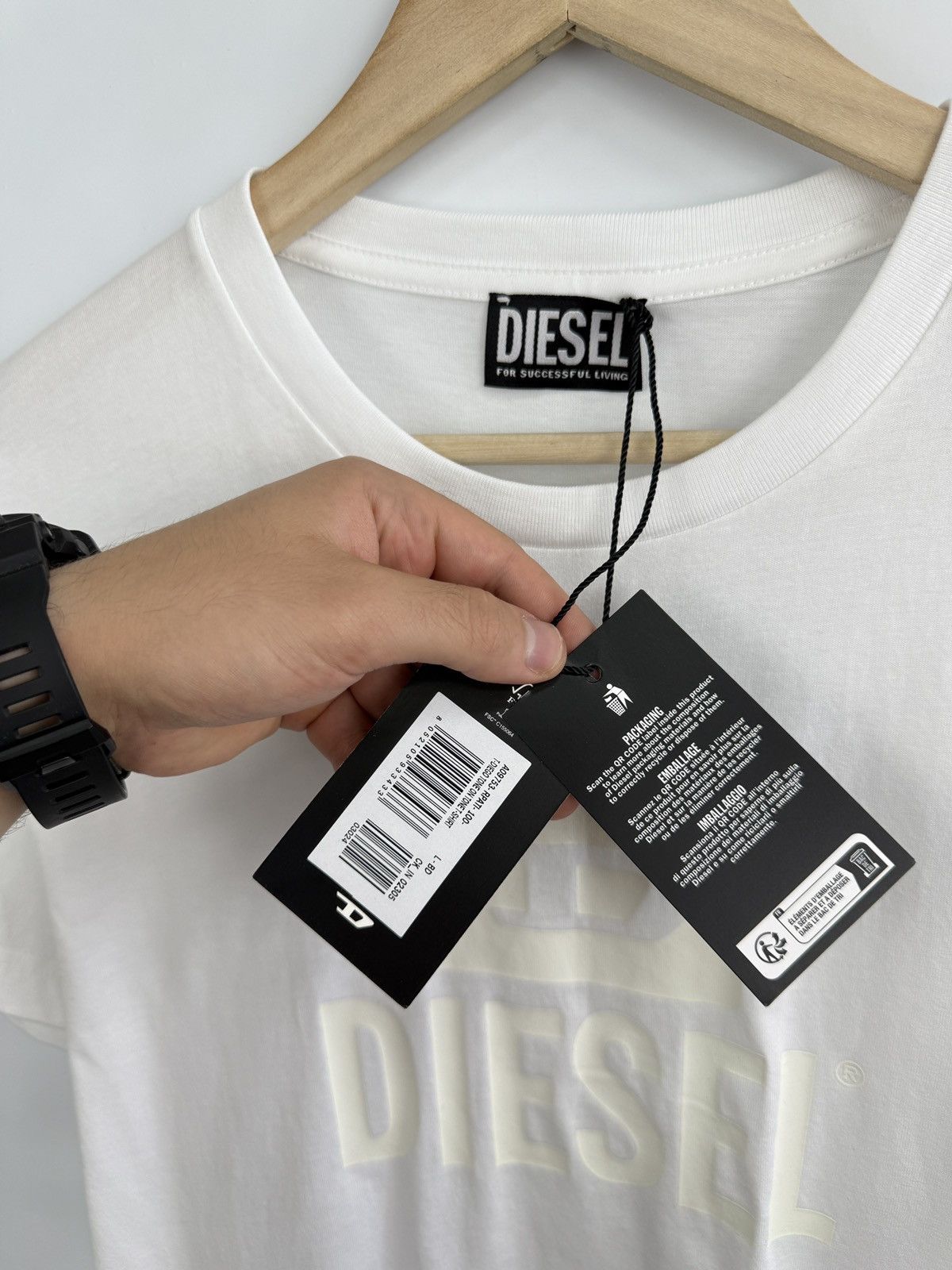 Diesel 🇺🇸❗️NEW Diesel For Successful Living T-Shirt Y2K Size US L / EU 52-54 / 3 - 7 Thumbnail