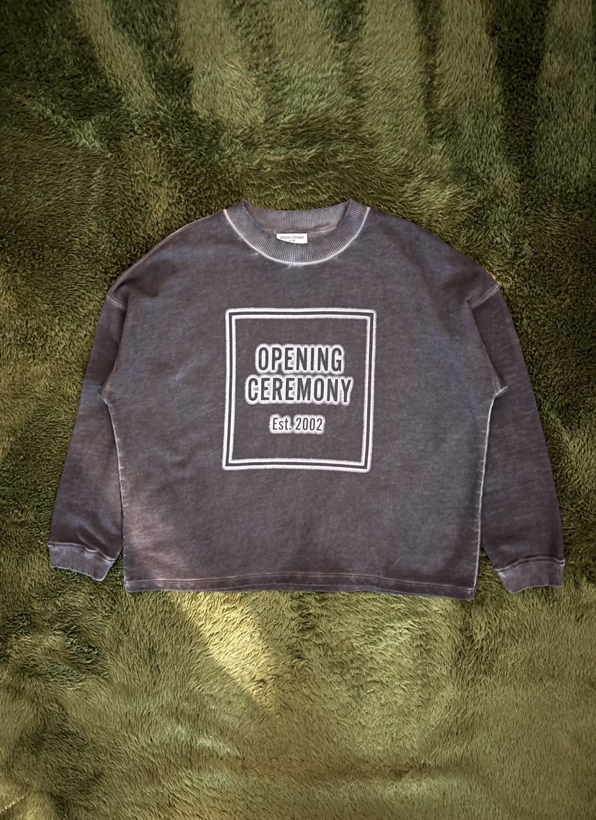 Opening Ceremony [M] Opening Ceremony Box Logo Pigment-Dyed Sweatshirt Size US M / EU 48-50 / 2 - 1 Thumbnail