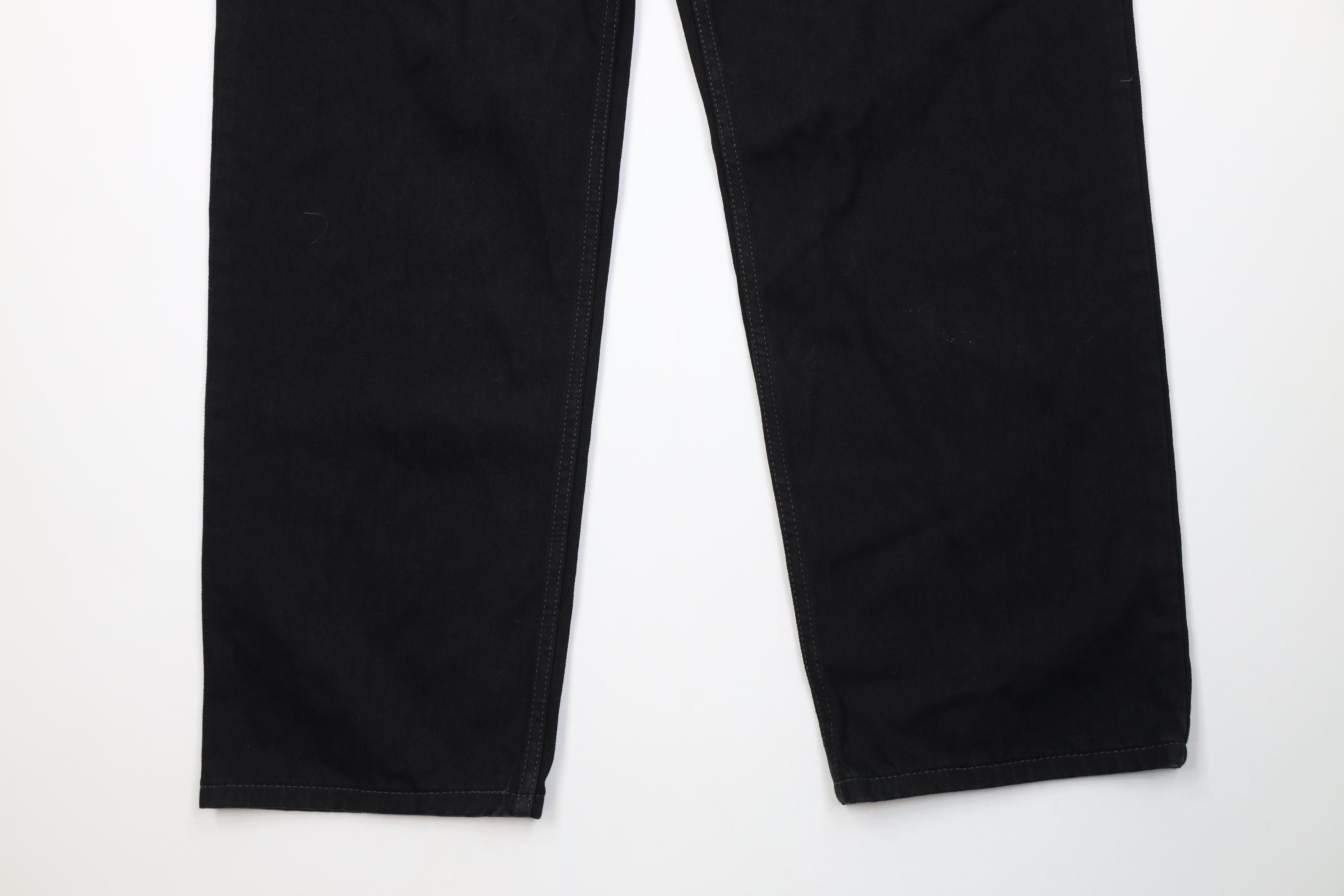 Levi's Vintage Y2K Levis 550 Relaxed Fit Denim Jeans Black Cotton Size US 36 / EU 52 - 4 Thumbnail