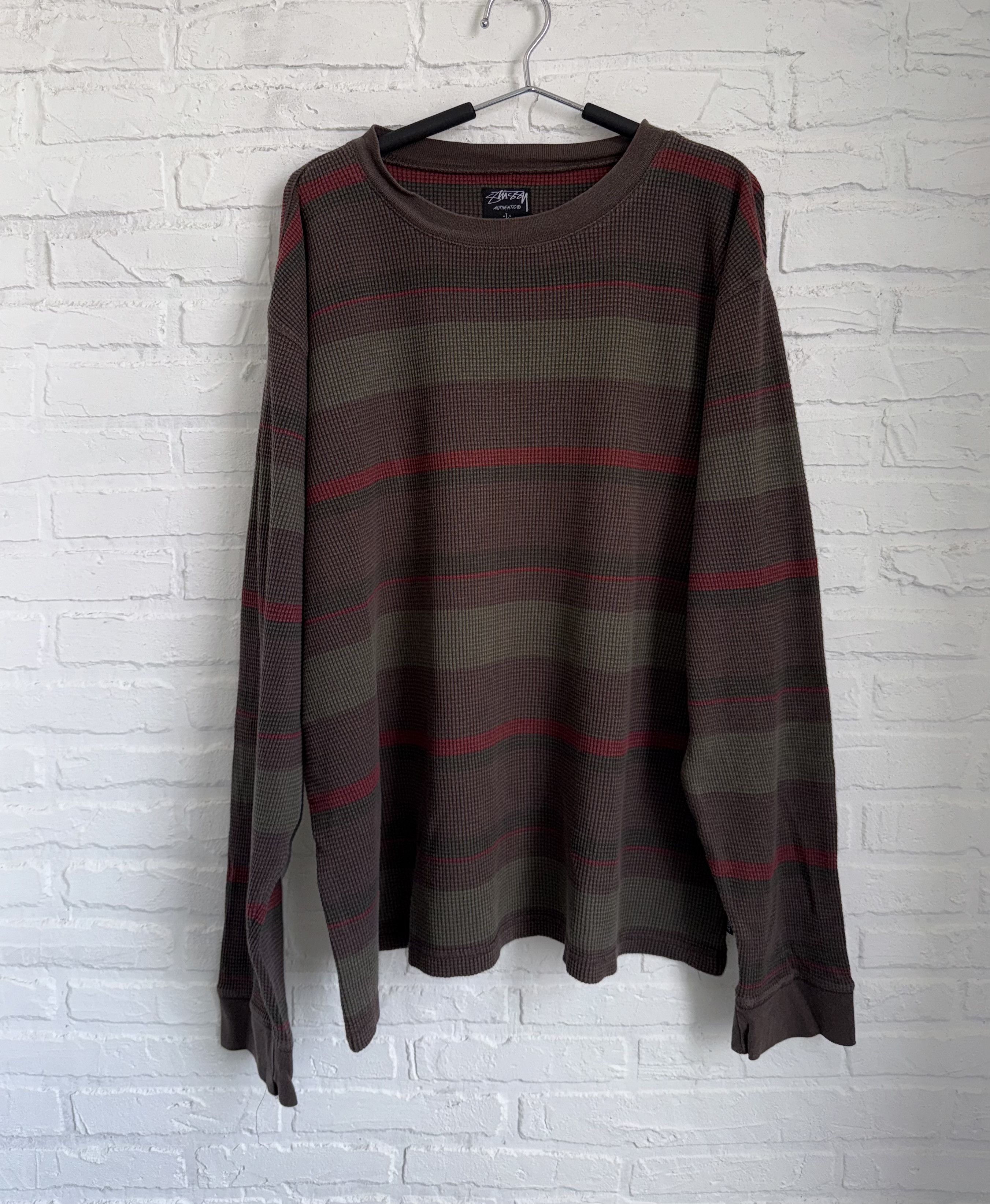 【archive】old Stussy Stripe Spring-knit Stüssy - Vertical Stripe Knit Crew | HBX - Globally Curated
