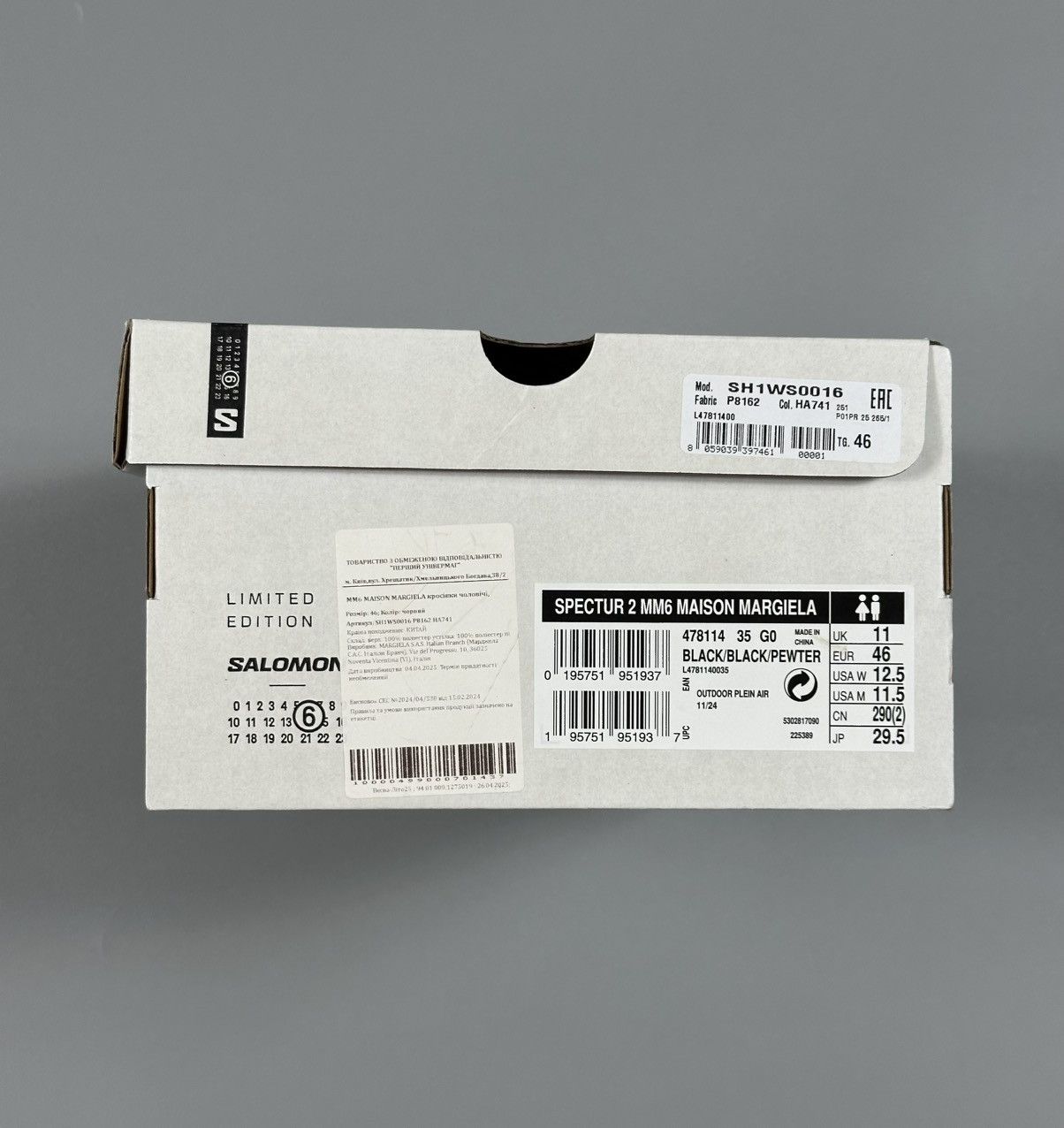 Maison Margiela × Salomon Maison Margiela MM6 x Salomon Spectur 2 Mesh Sneakers Black Size US 11.5 / EU 44-45 - 15 Thumbnail