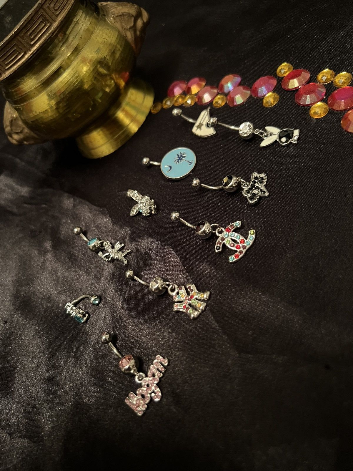 Other 10 Piece Belly Button Rings Size ONE SIZE - 4 Thumbnail
