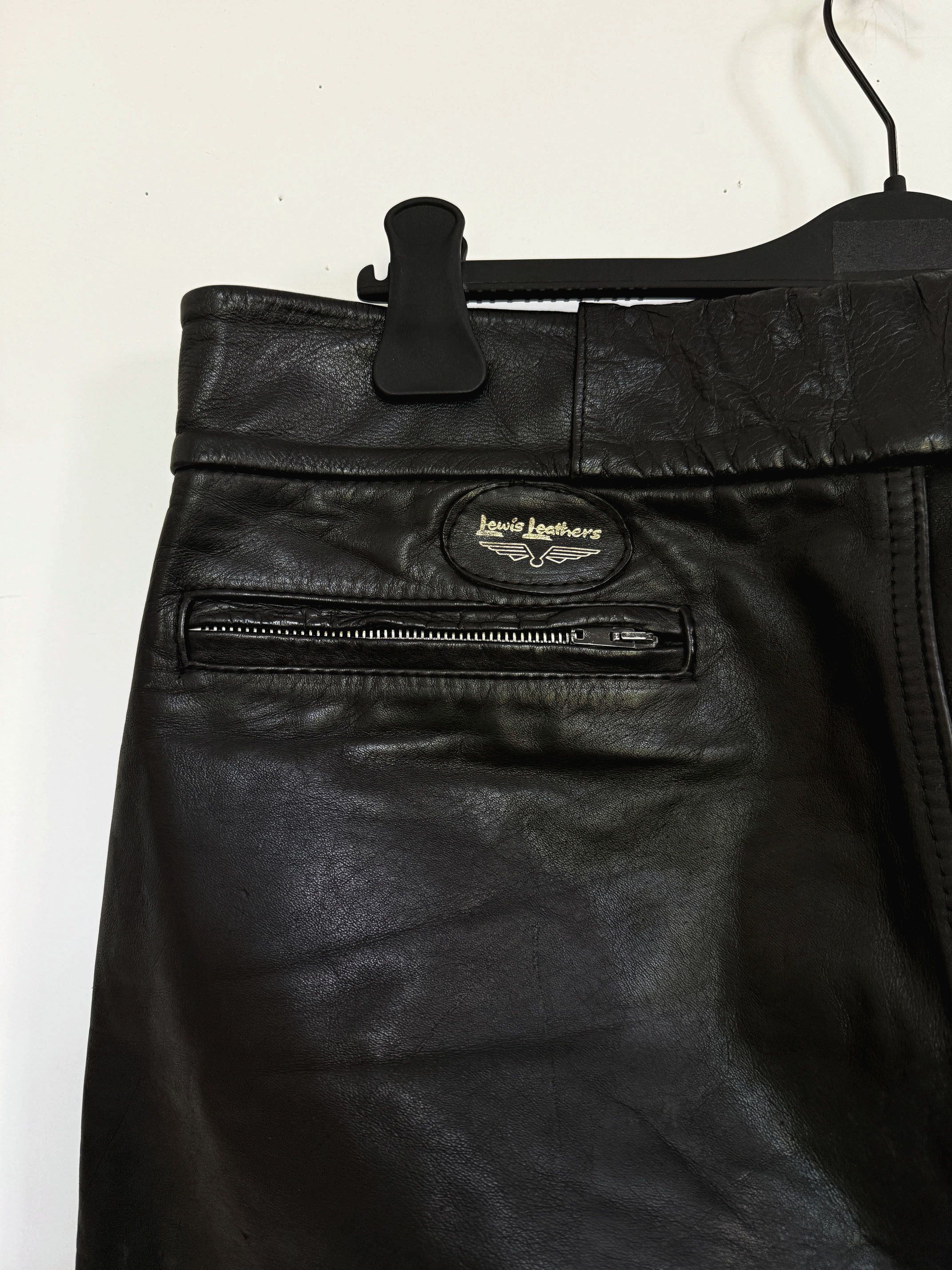 Lewis Leathers 70s Vintage Lewis leathers biker pants Size US 38 / EU 54 - 4 Thumbnail