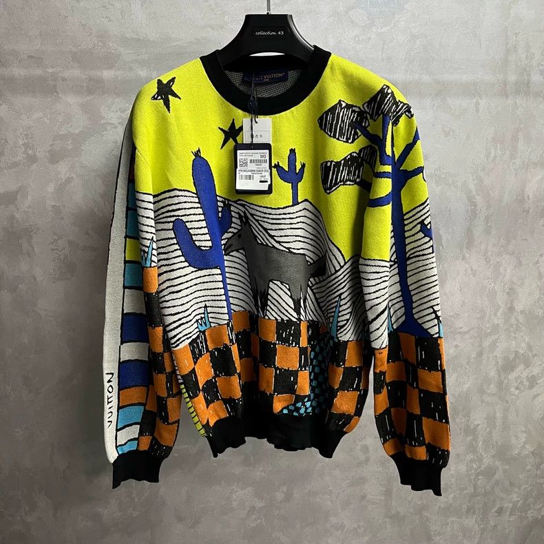 Louis Vuitton Louis Vuitton Multicolor cartoon animal pattern jacquard s Size US M / EU 48-50 / 2 - 1 Thumbnail