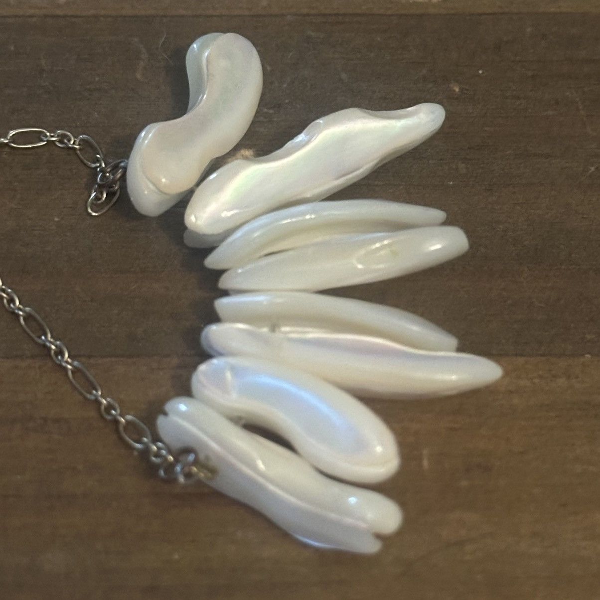 Other Gold tone Mother of Pearl shell necklace Size ONE SIZE - 4 Thumbnail