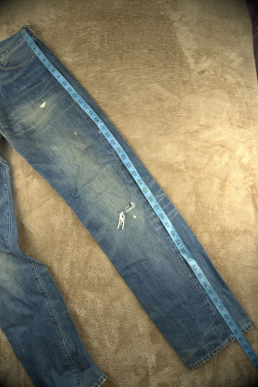 Levi's Vtg Levis 501xx Big E Selvedge Turkey Made Mens Grunge Style Size US 31 - 20 Thumbnail