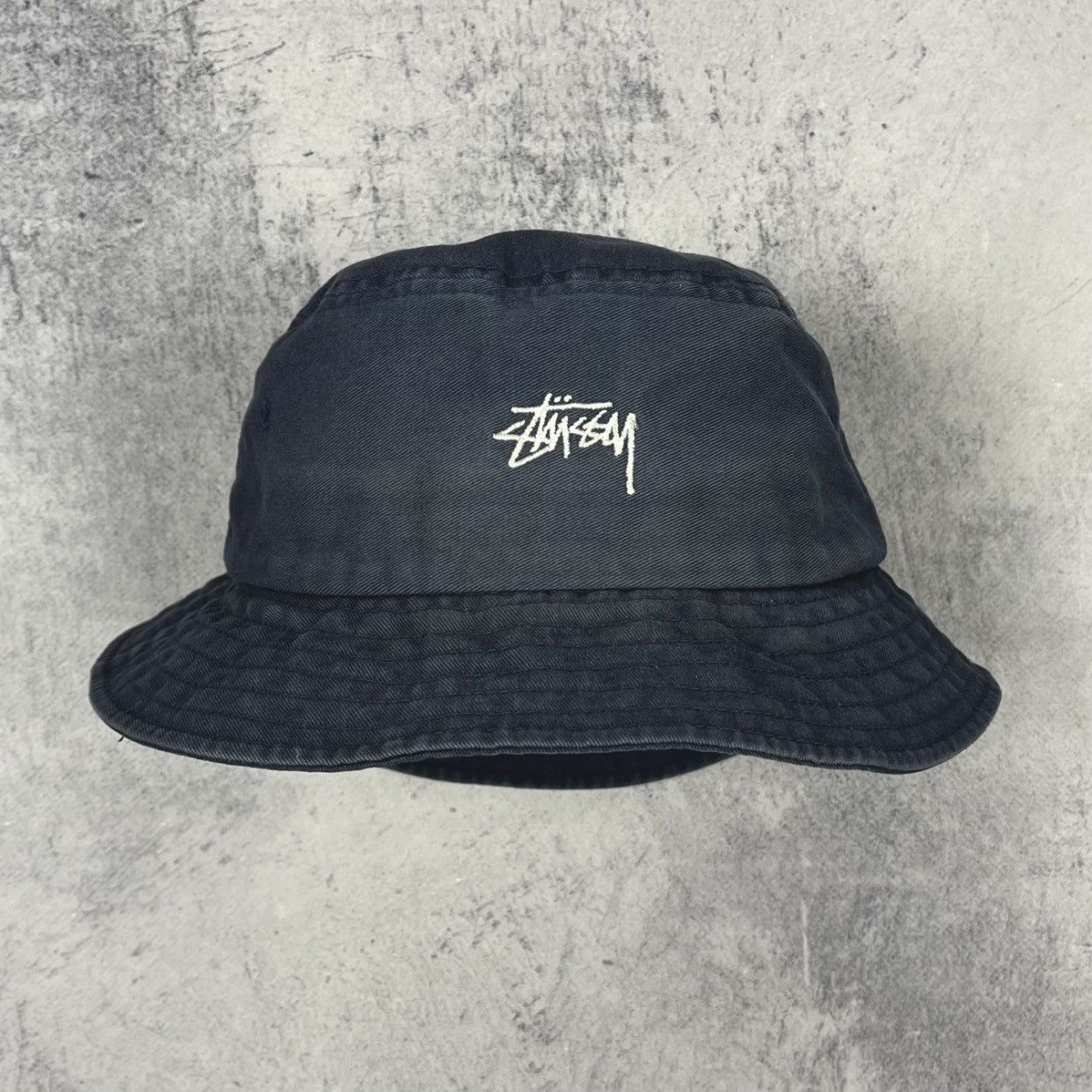 Stussy Vintage Stussy faded logo y2k rare bucket hat panama 90’s Size ONE SIZE - 2 Thumbnail