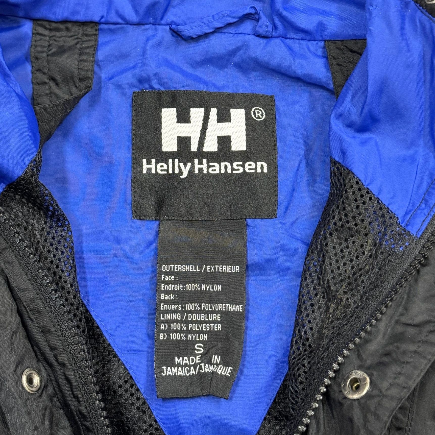 Helly Hansen Helly Hansen Jacket Mens Small Black HH Packable Hooded Rain Windbreaker Nylon Size US S / EU 44-46 / 1 - 5 Thumbnail