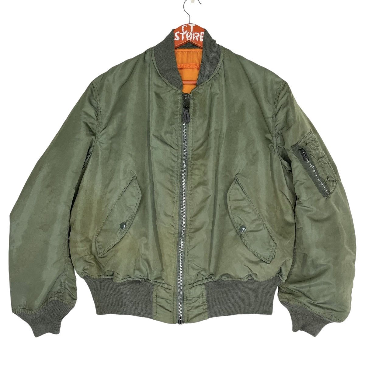 Alpha Industries × Vintage Vintage 90's MA-1 Bomber Jacket Alpha