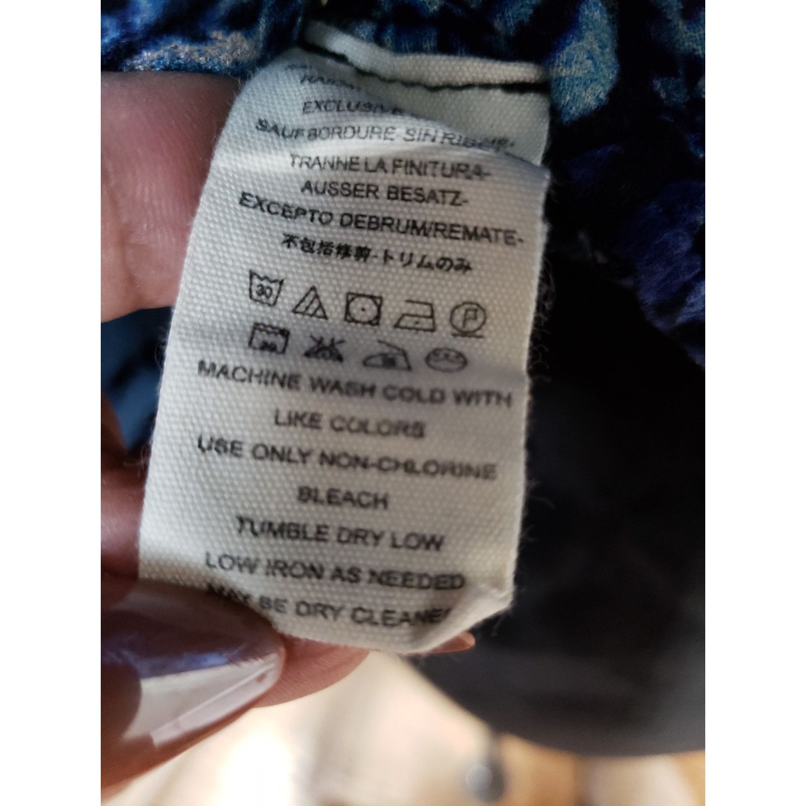 Free People Free People Blouse Women XS Blue Boho Paisley Long Sleeve Size XS / US 0-2 / IT 36-38 - 9 Thumbnail