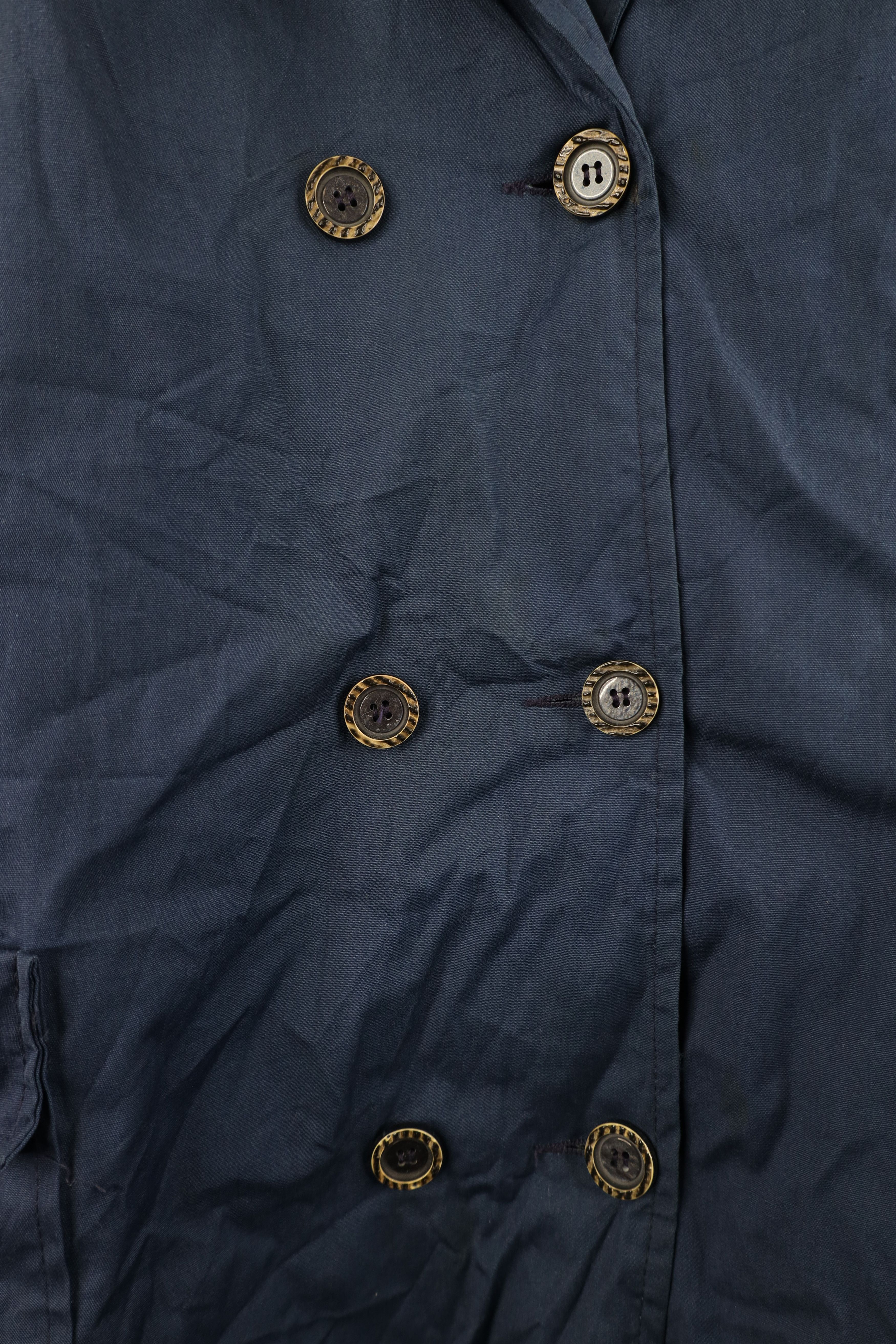 Vintage Vintage 50s 60s Streetwear Gabardine Trench Coat Rain Jacket Size 3XL / US 20-22 - 4 Thumbnail
